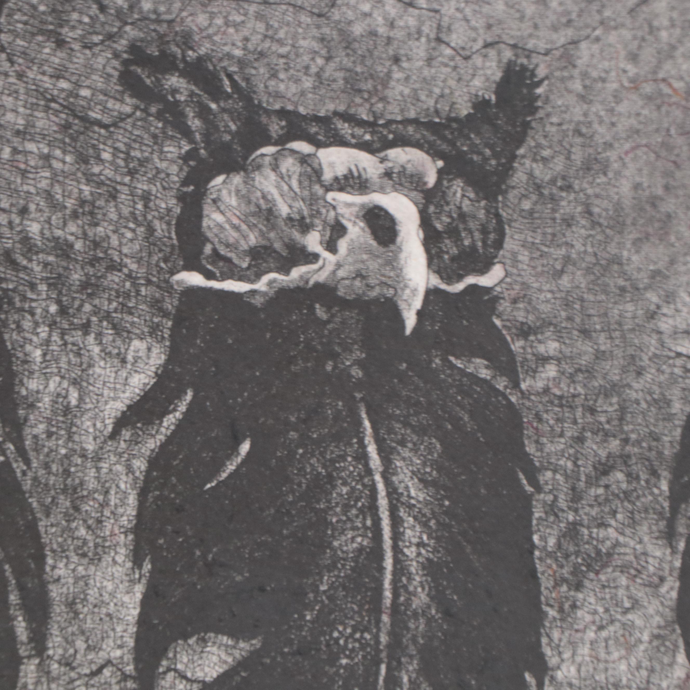 Steve Nowatzki Etching on Handmade Paper "Species Molt"