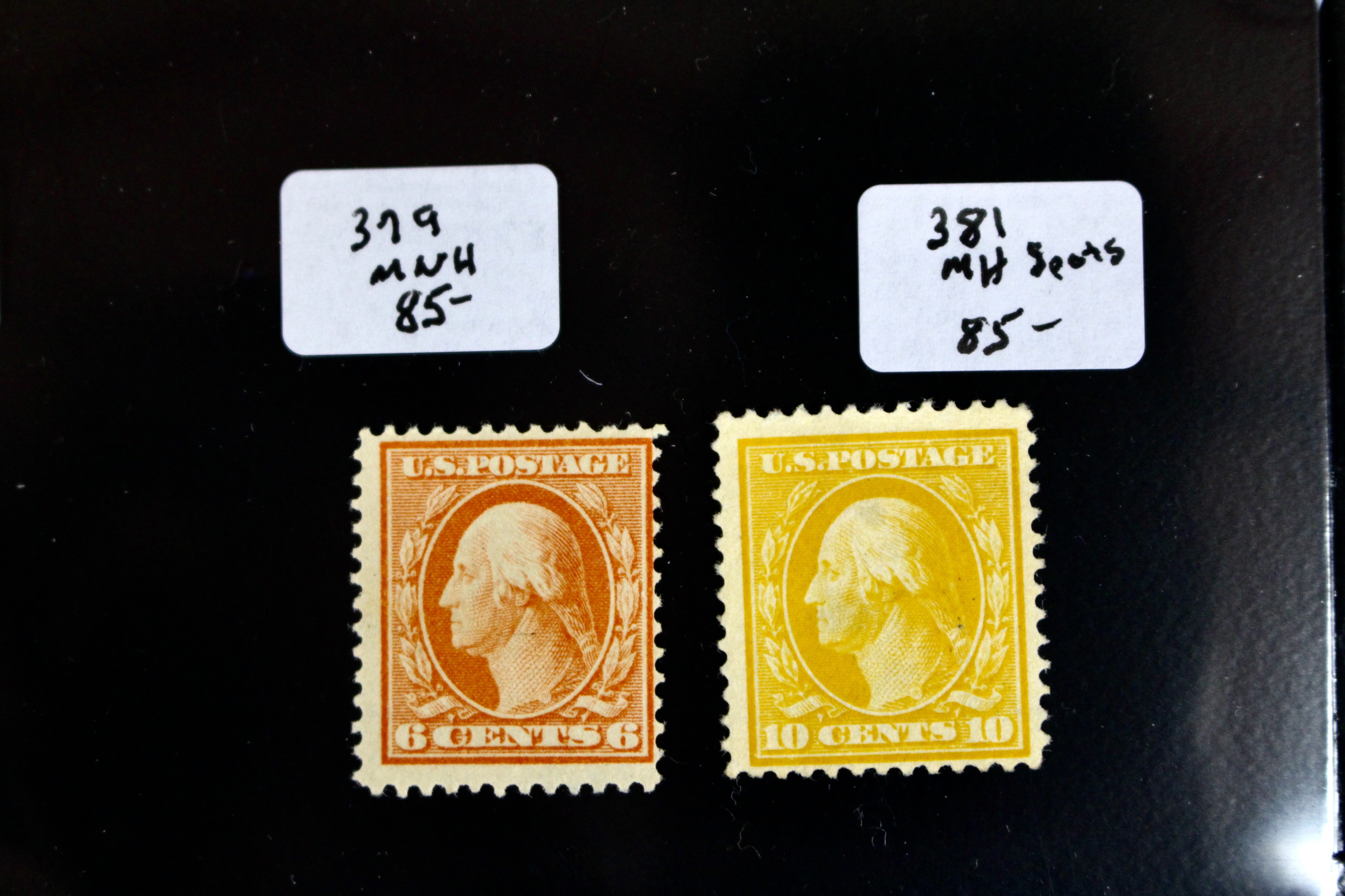 Mint Condition Group of Washington and Franklin U.S. Postage Stamps