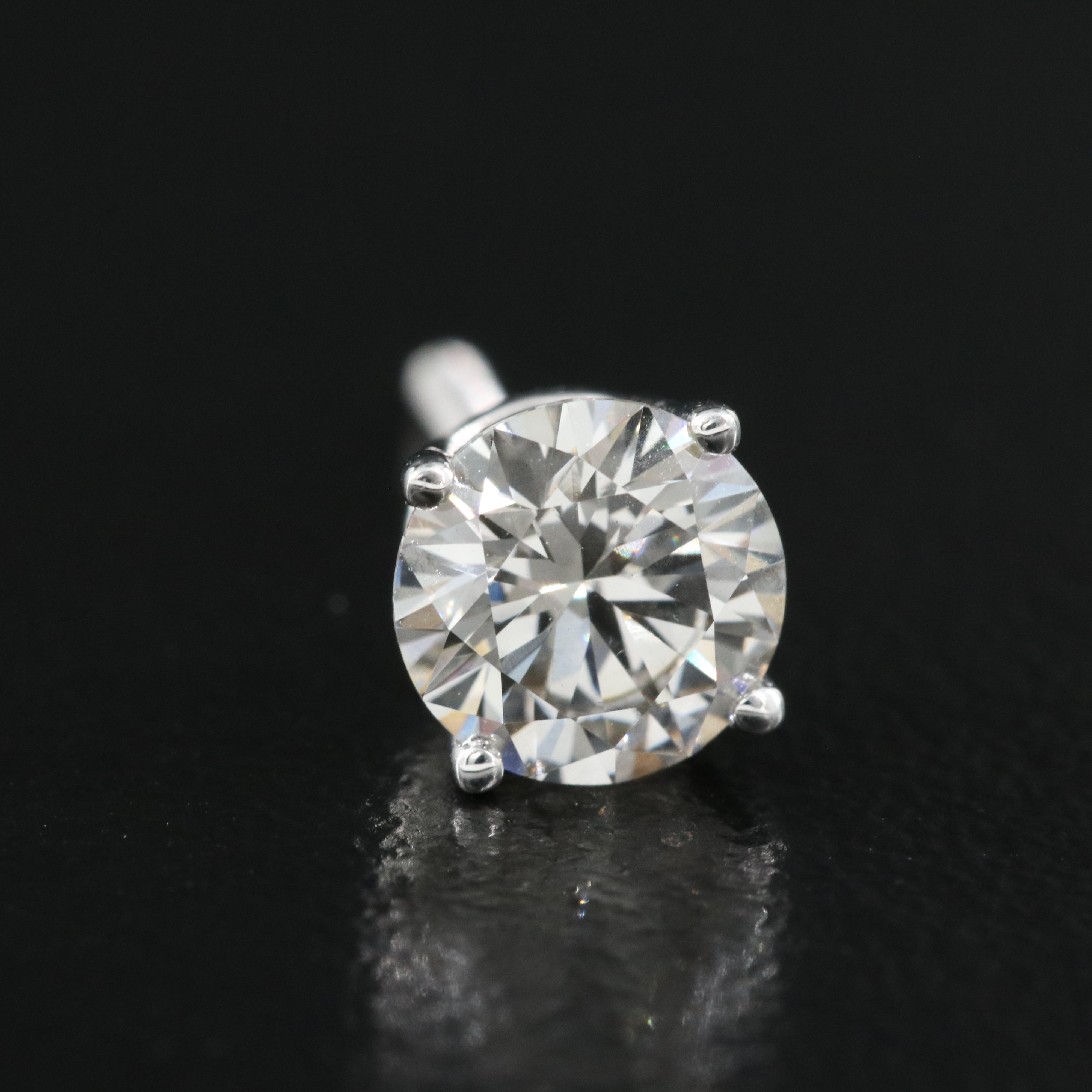 Platinum 1.35 CTW Lab Grown Diamond Stud Earrings