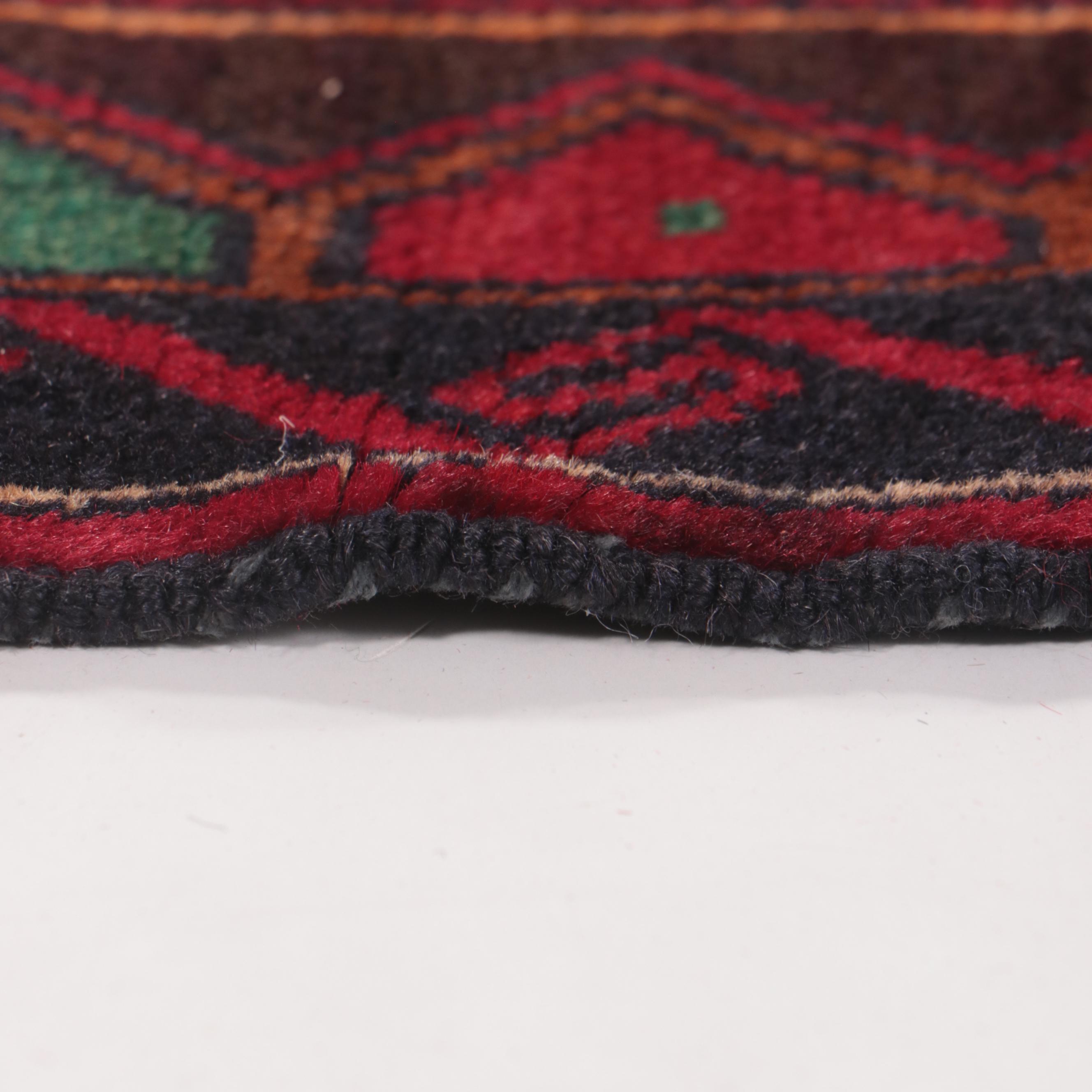 2'10 x 4'1 Hand-Knotted Afghan Baluch Prayer Rug