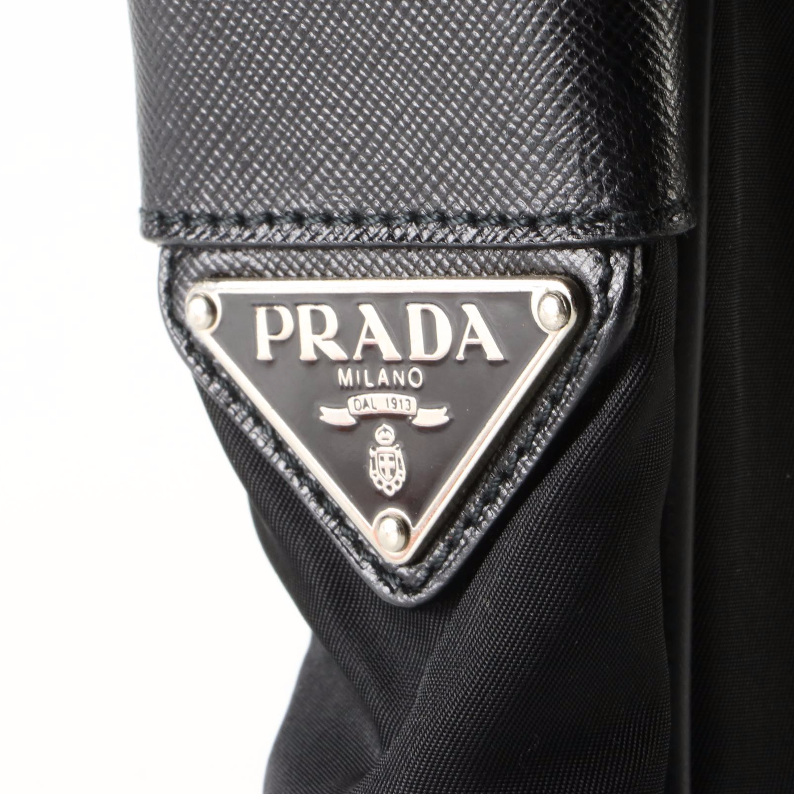 Prada Crossbody Bag in Nylon and Saffiano Leather Trim