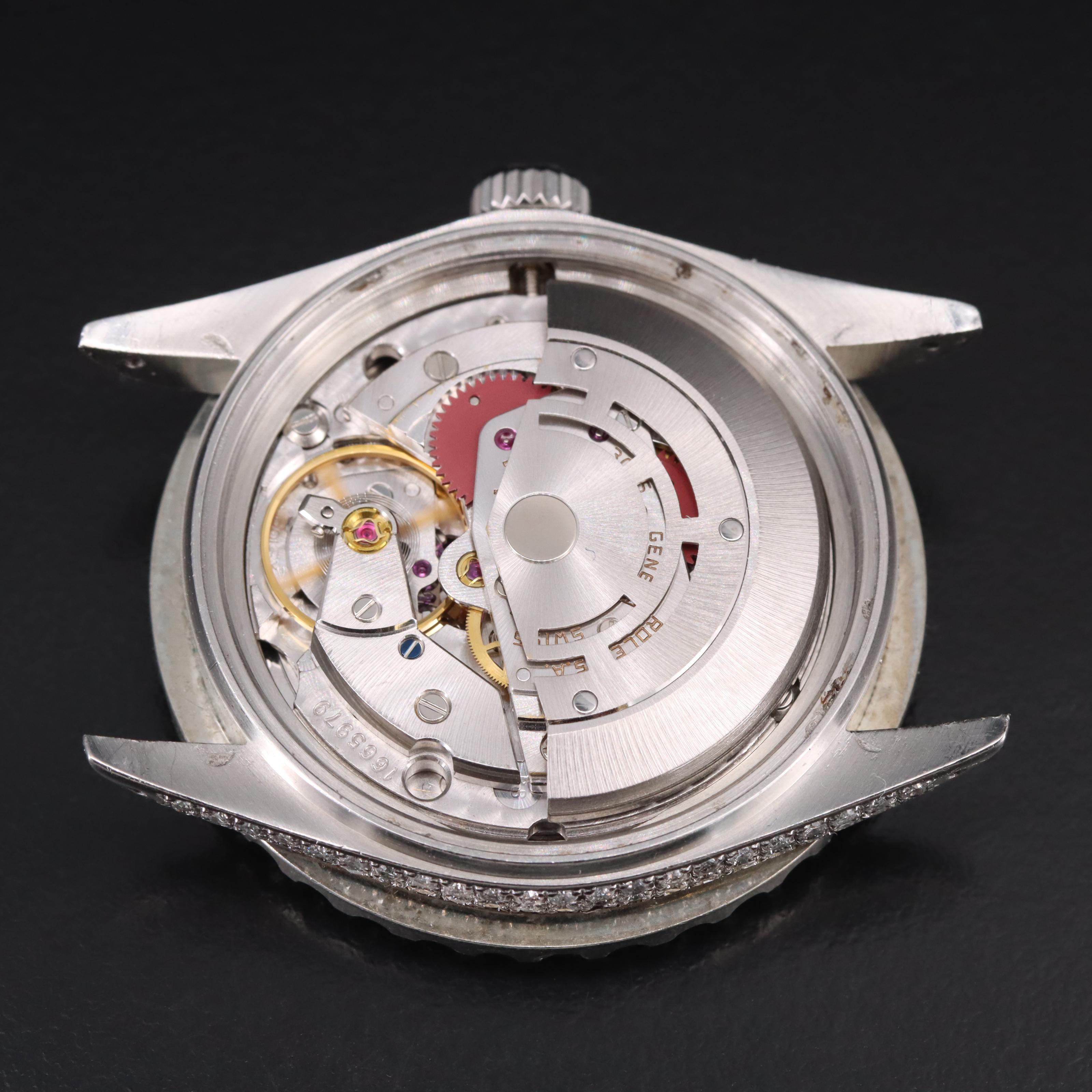 1985 Rolex Datejust Custom 9.53 CTW Diamond Arabic Dial Watch