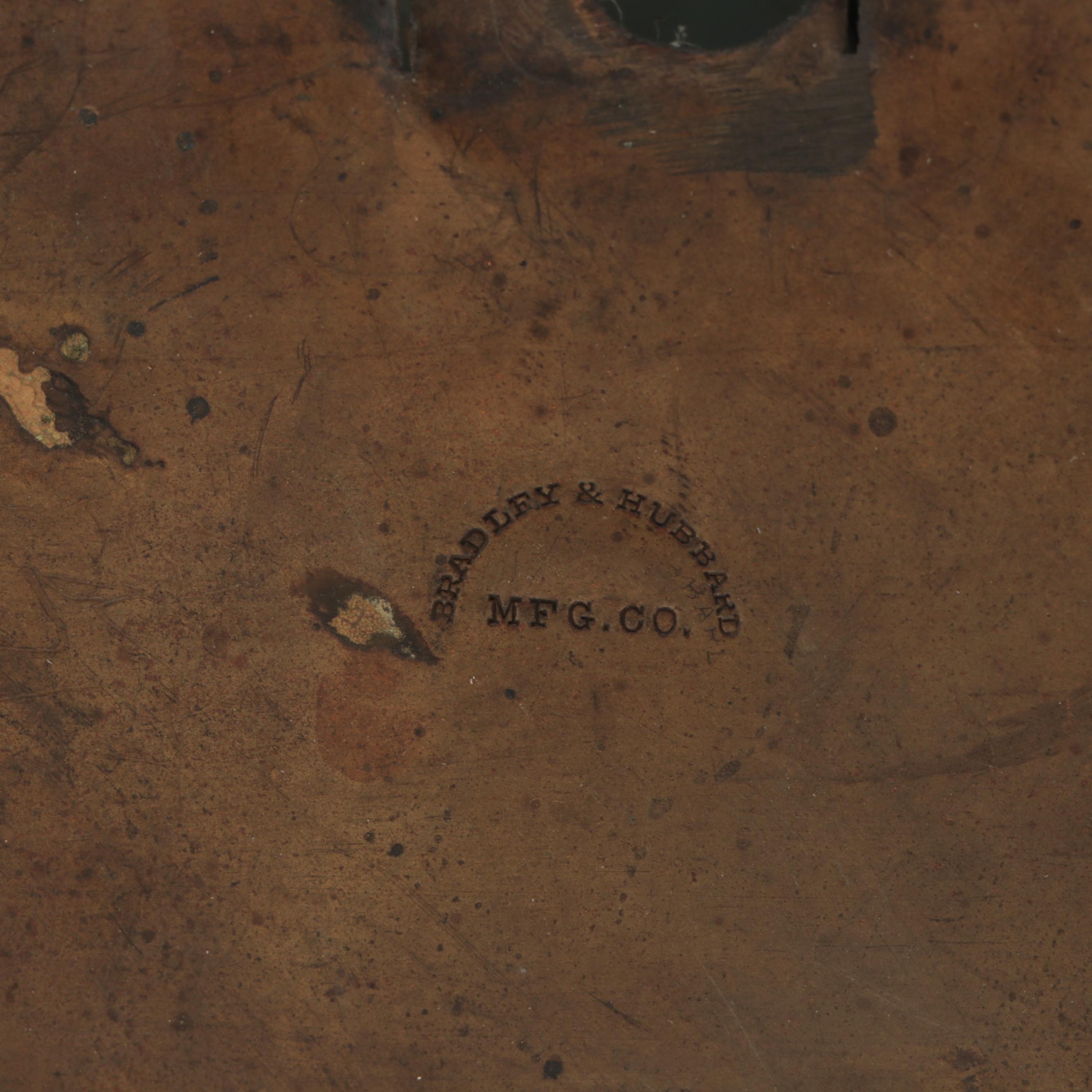 Jeweled Inset Pierced Metal Pendant Light, Early to Mid-20th C