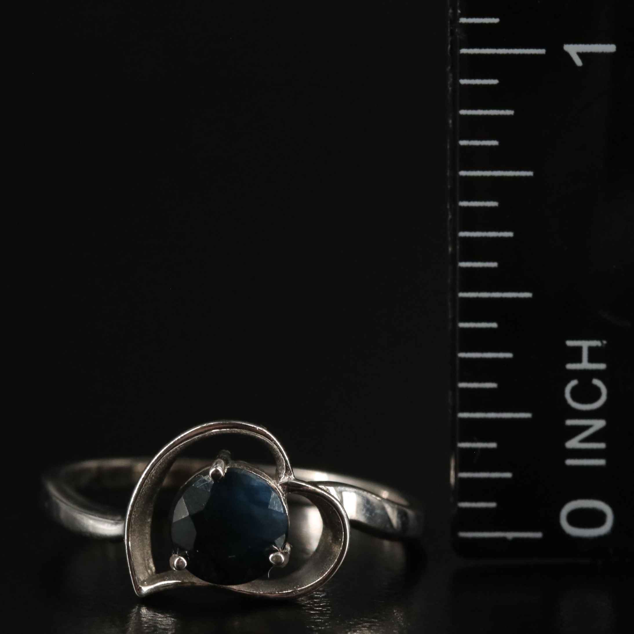 Sterling Sapphire Ring