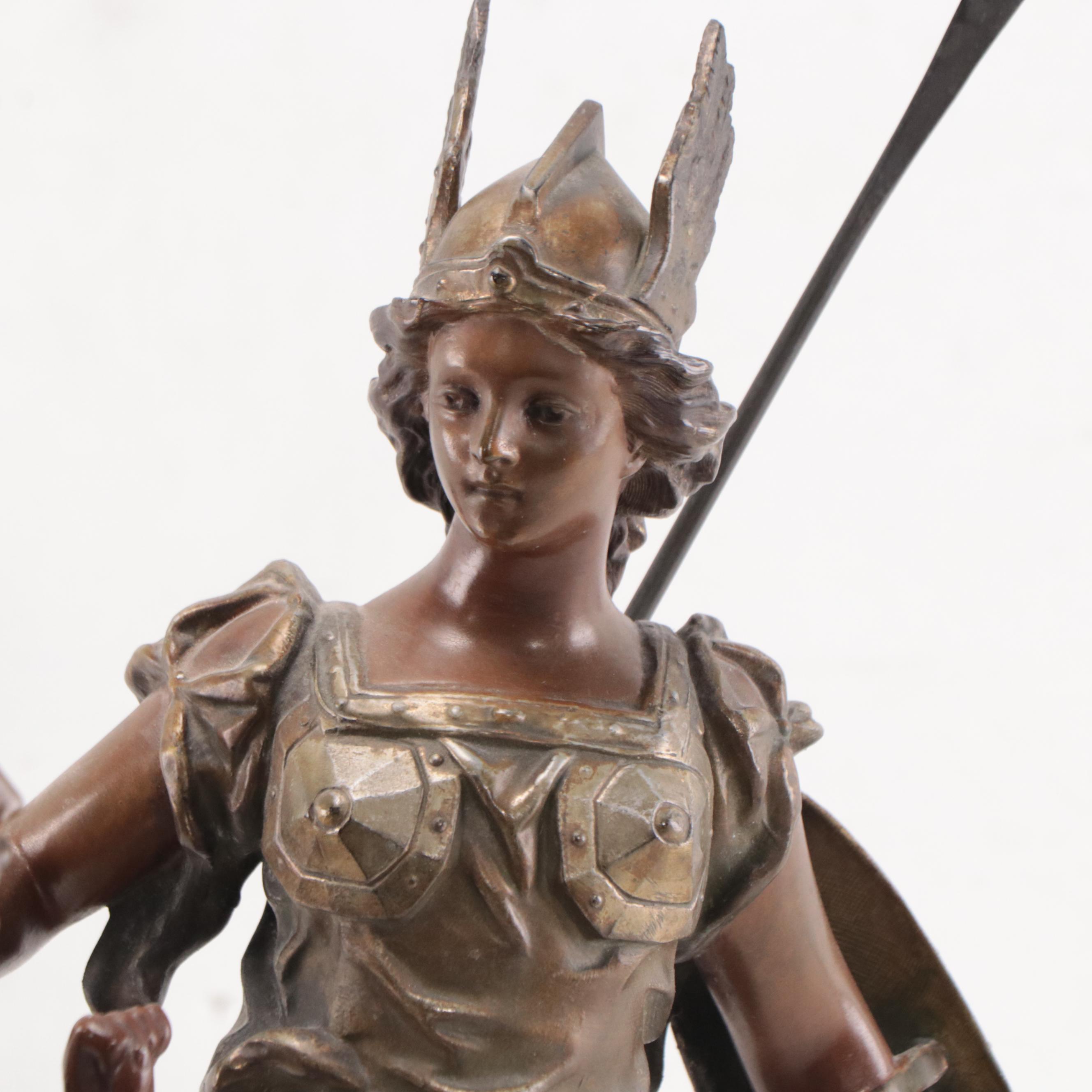 Patinated Bronze Sculpture "Siegfried & Brunehilde"