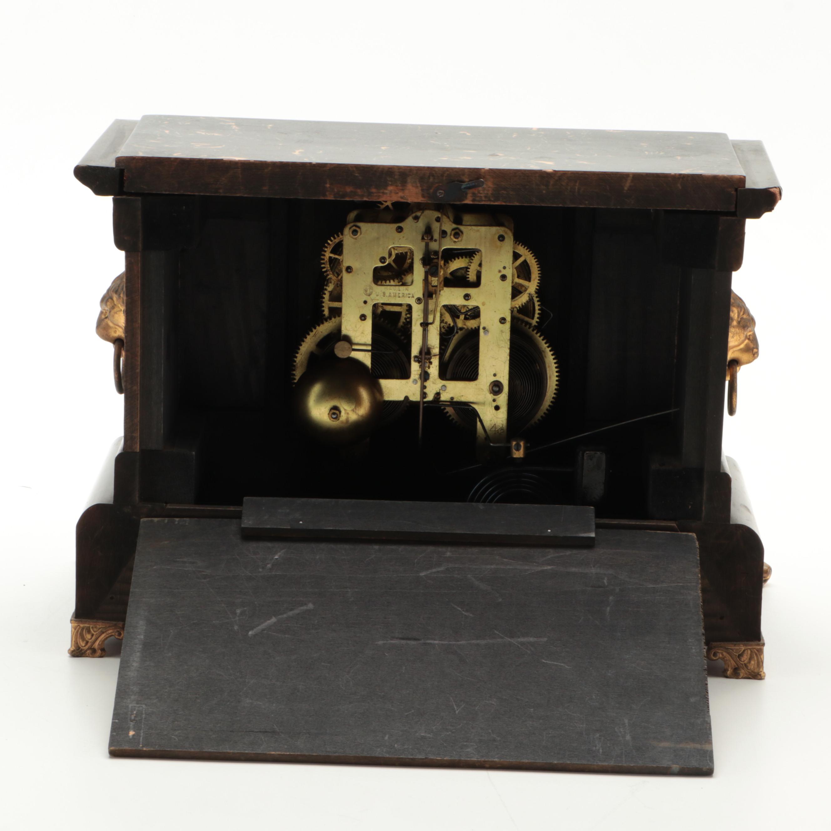 Seth Thomas Adamantine Mantel Clock, Late 19th Century