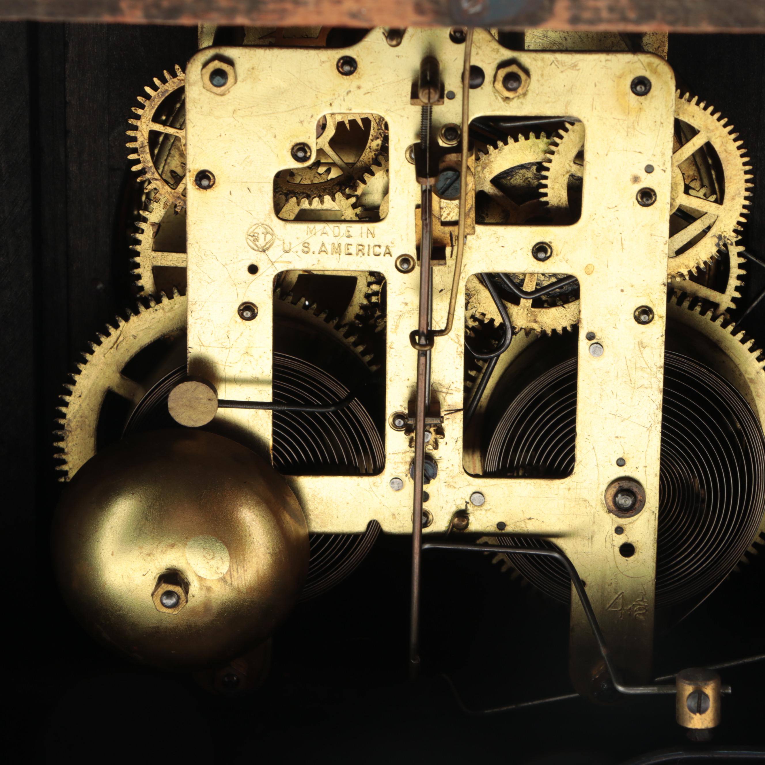 Seth Thomas Adamantine Mantel Clock, Late 19th Century