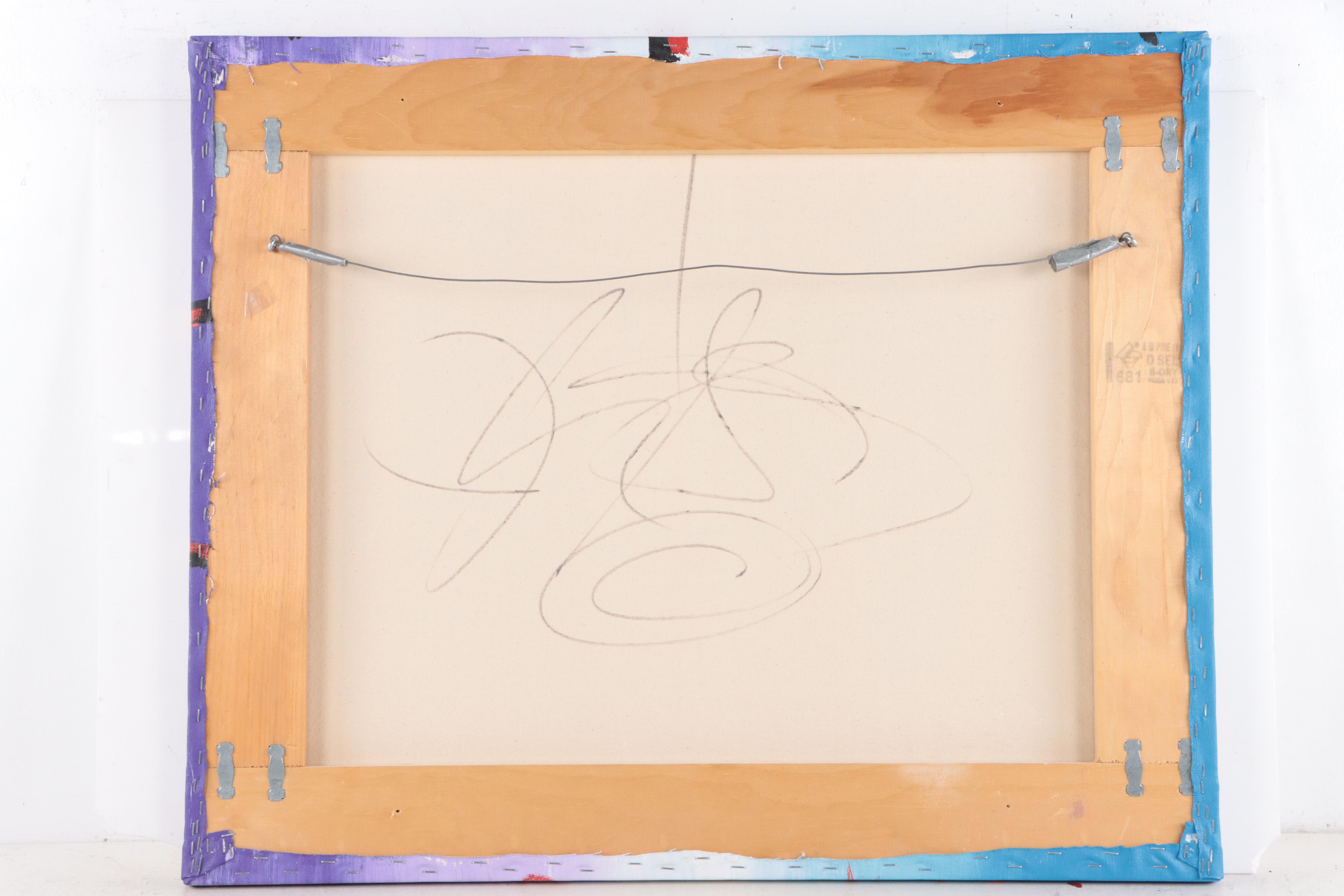 John Stango Pop Art Mixed Media Painting of the Statue of Liberty