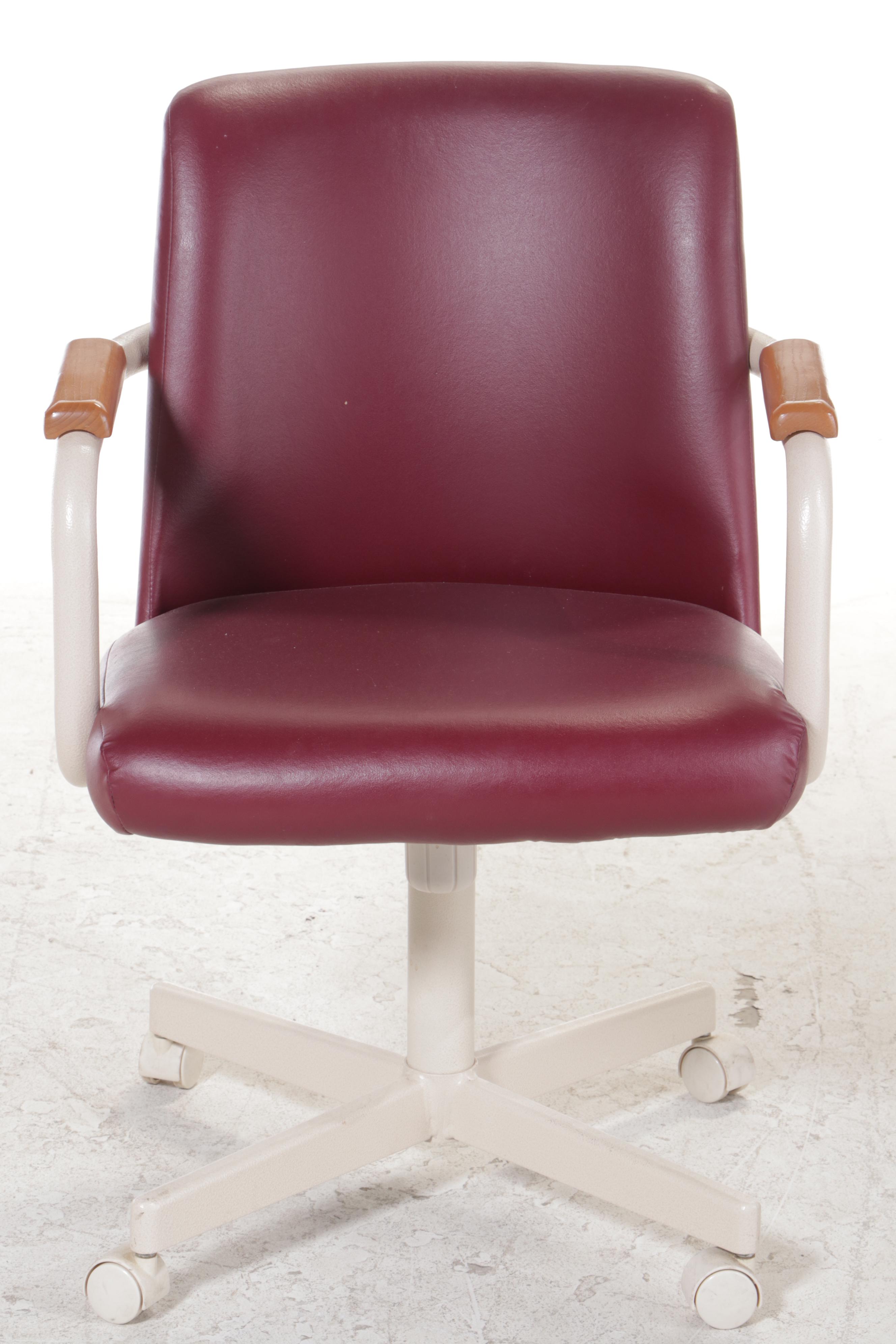 Six Chromcraft Corp. Post Modernist Swivel-Tilt Dining Chairs, Late 20th Century