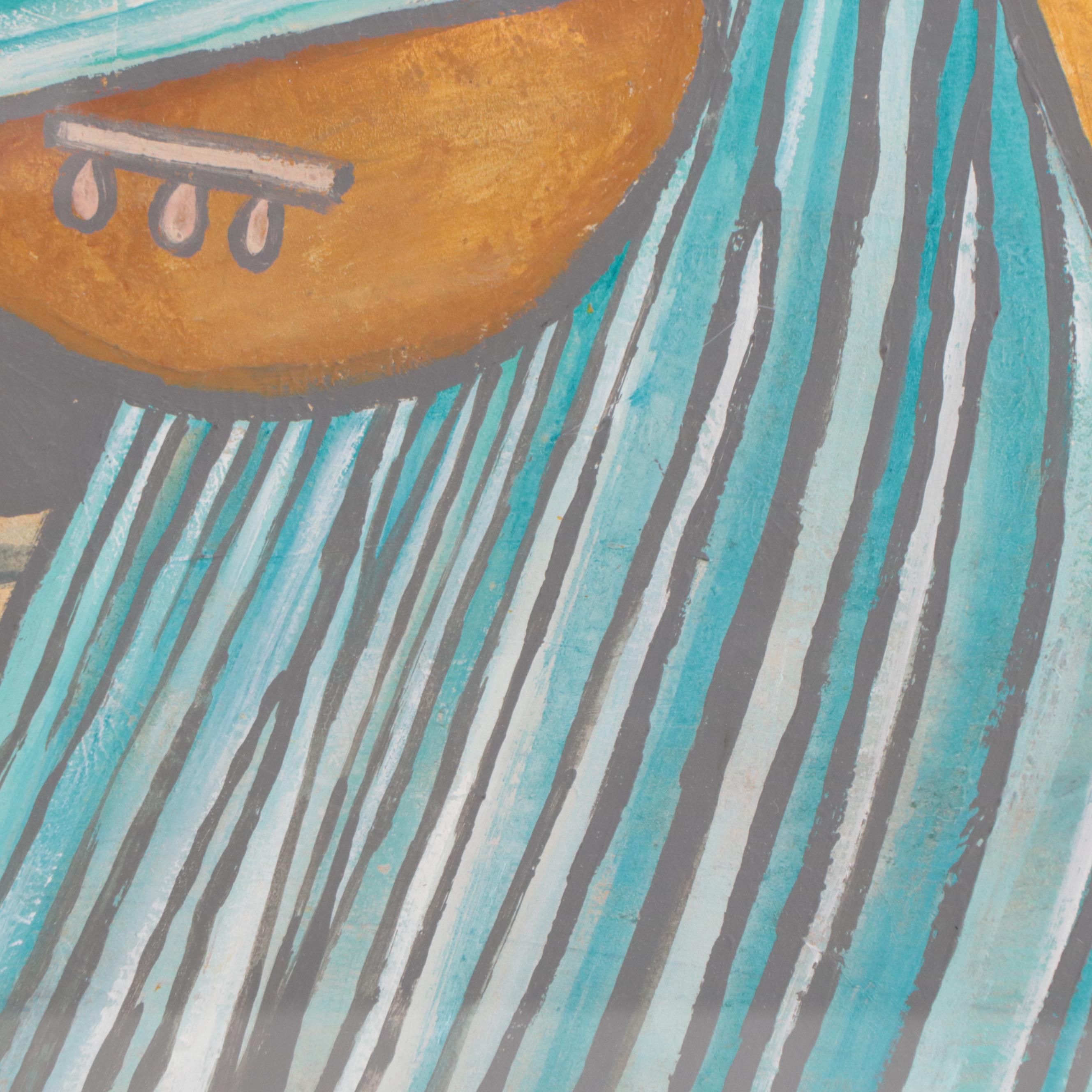 Vasily Kafanov Stylized Acrylic Painting of Figures