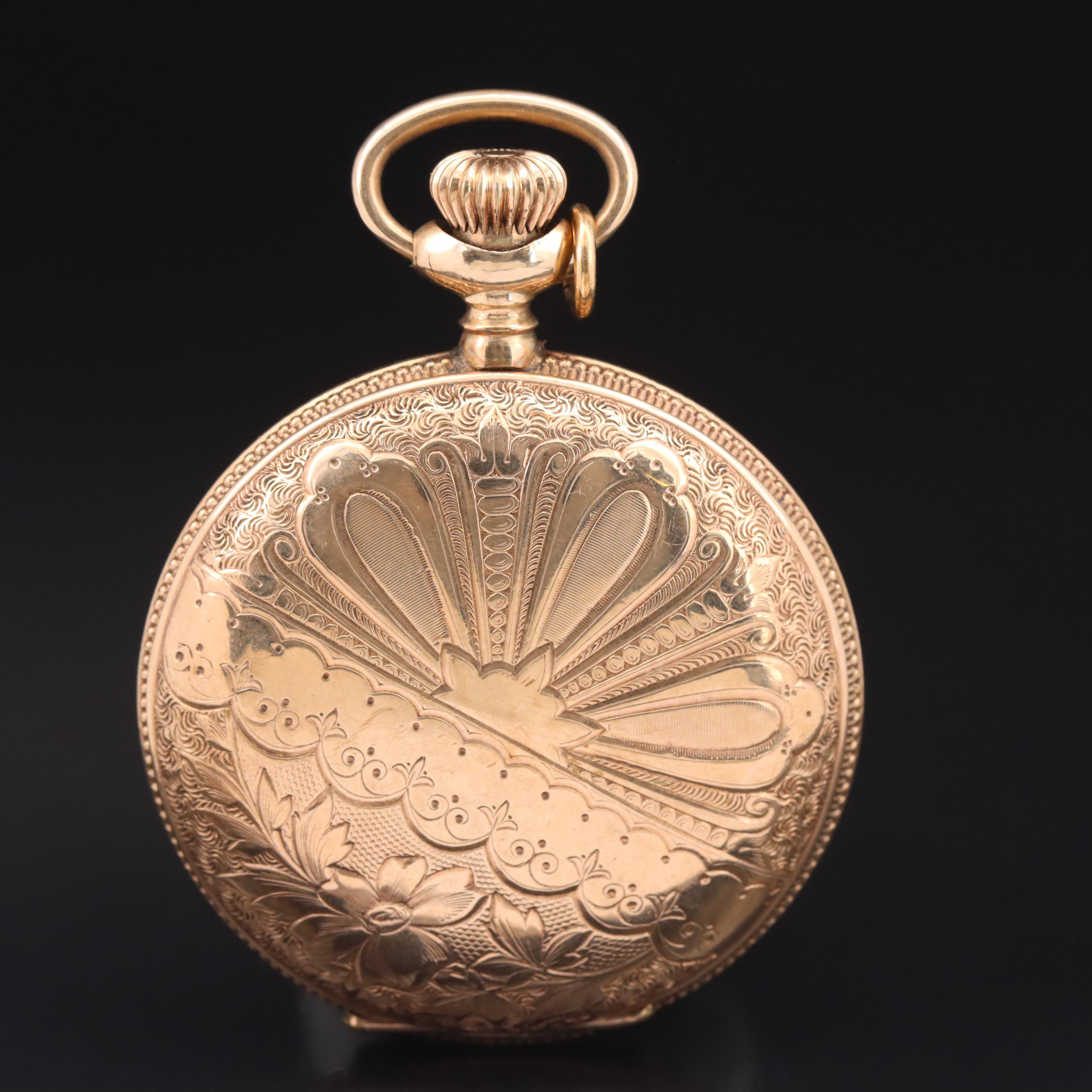1904 Elgin Gold-Filled Hunting Case Pocket Watch