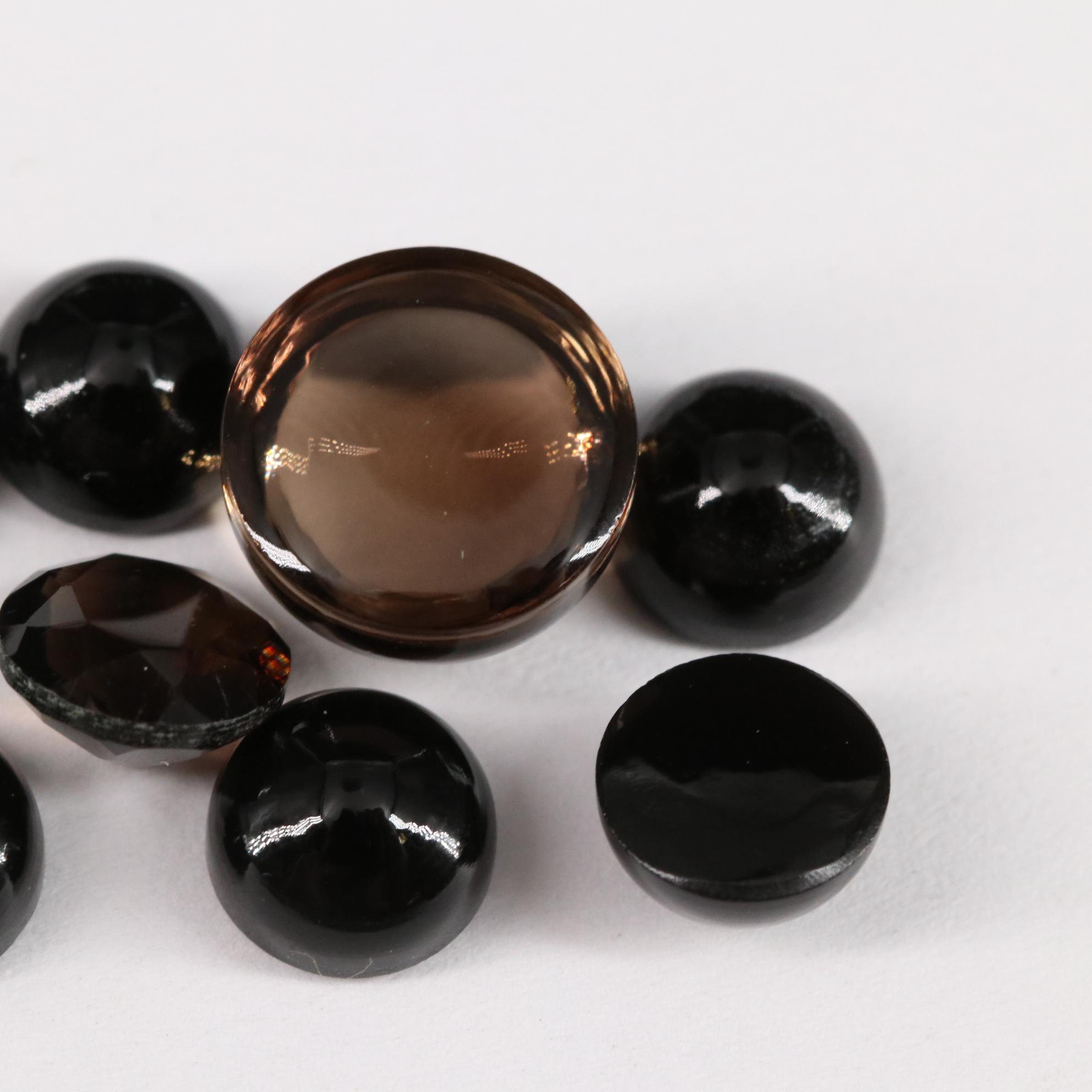 Loose 12.94 CTW Smoky Quartz Lot