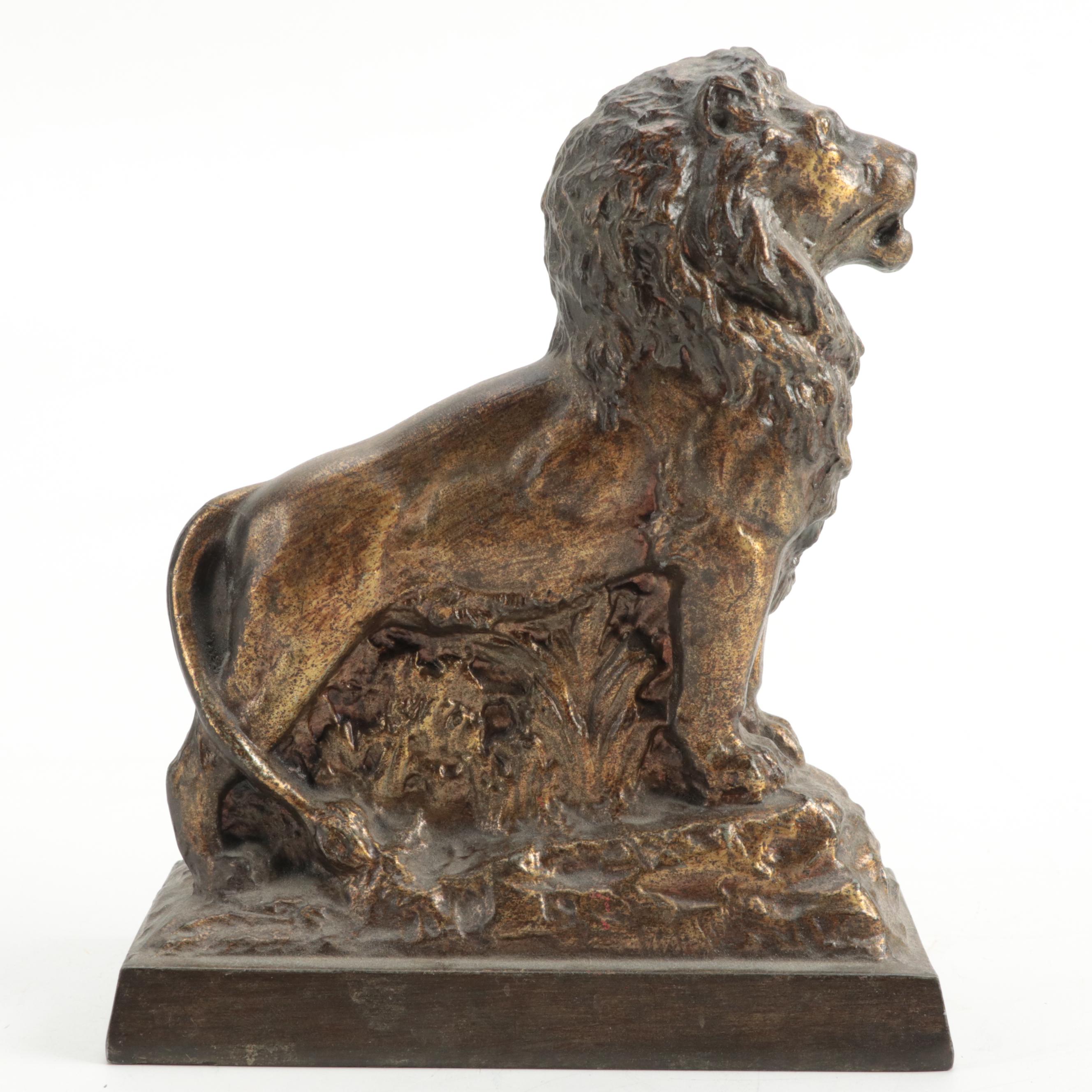 Harris Trust and Savings Bank Lion Coin Bank