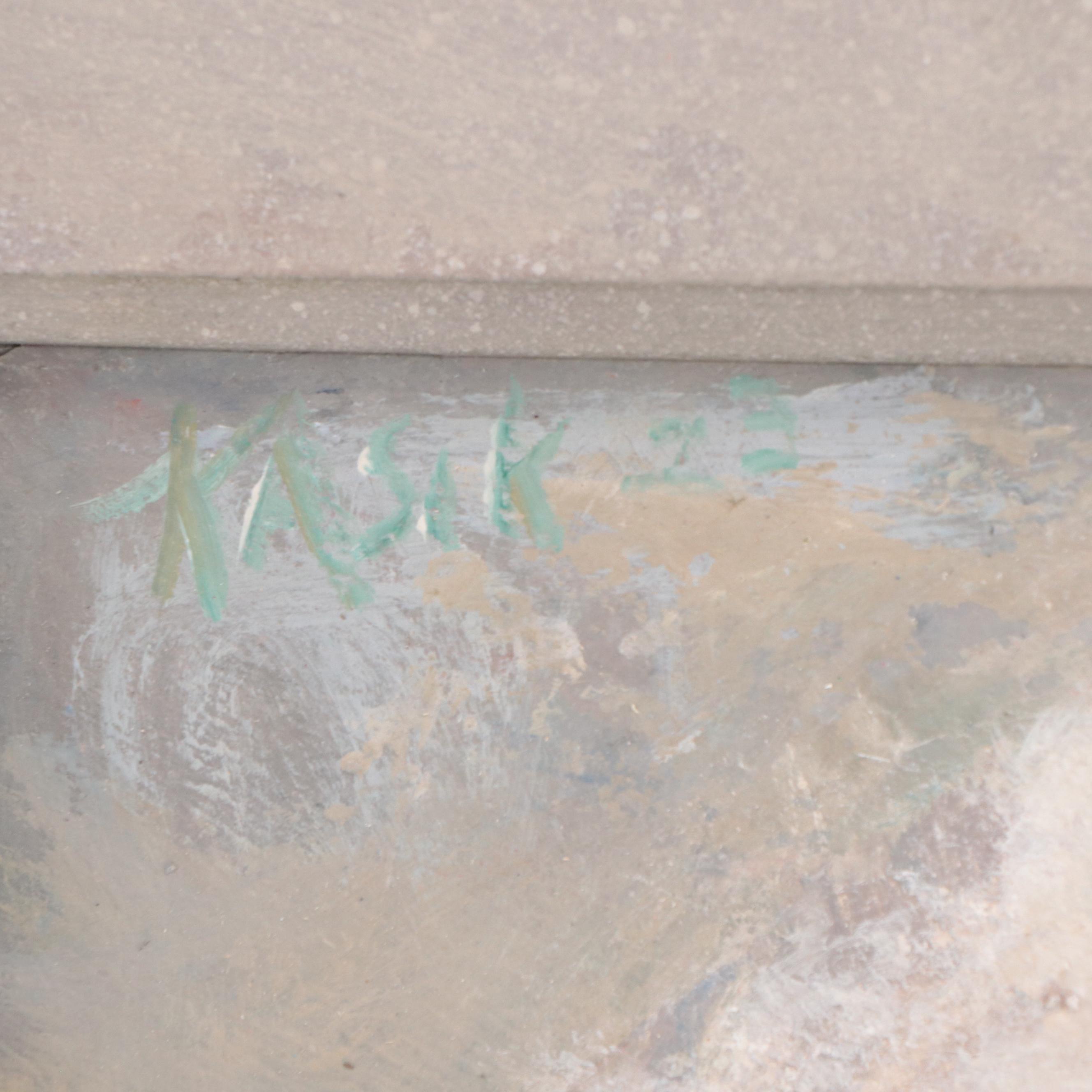 Kevin Kasik Oil Painting of Dog Portrait "Mollie the Bichon Frisé," 2023