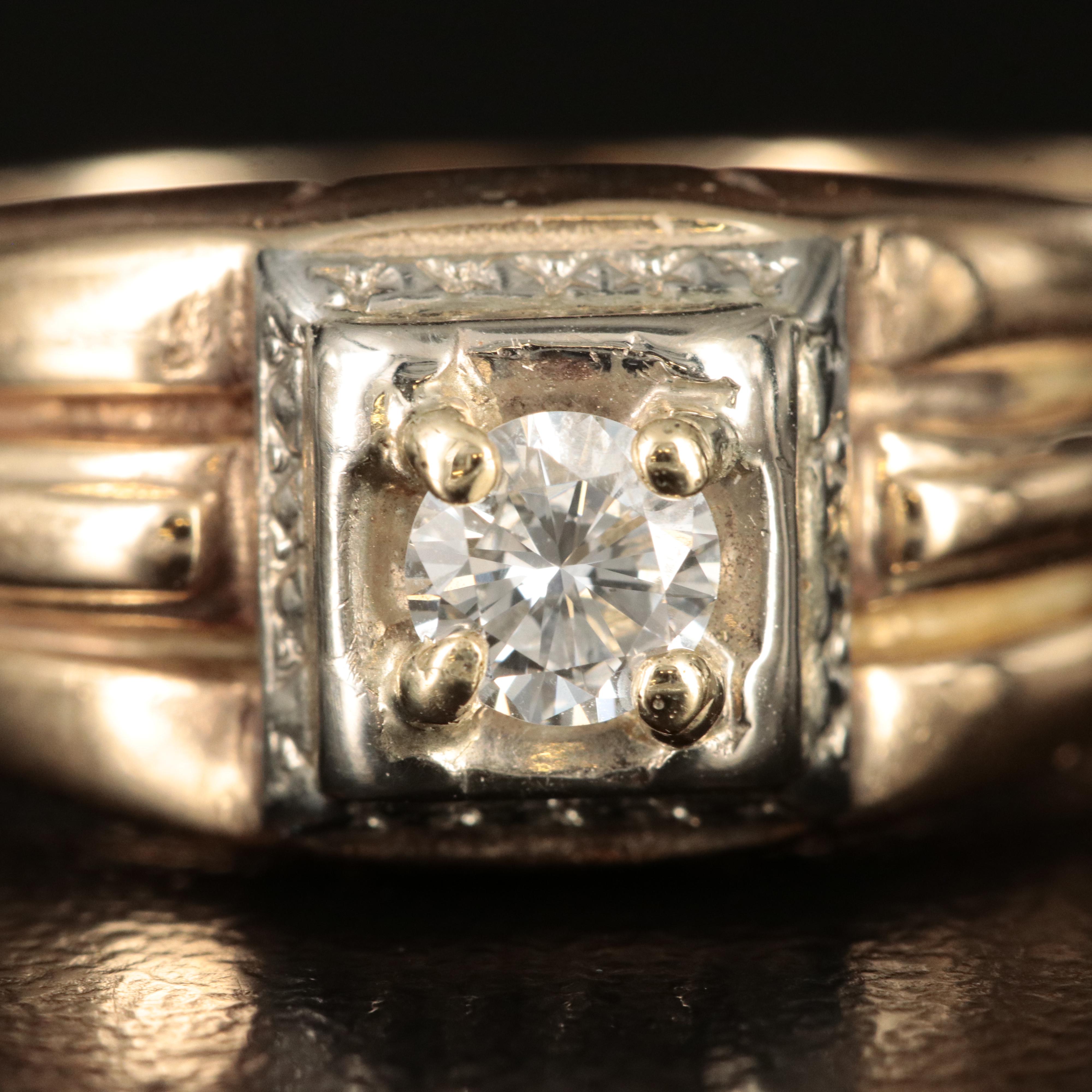 14K 0.30 CT Diamond Ring