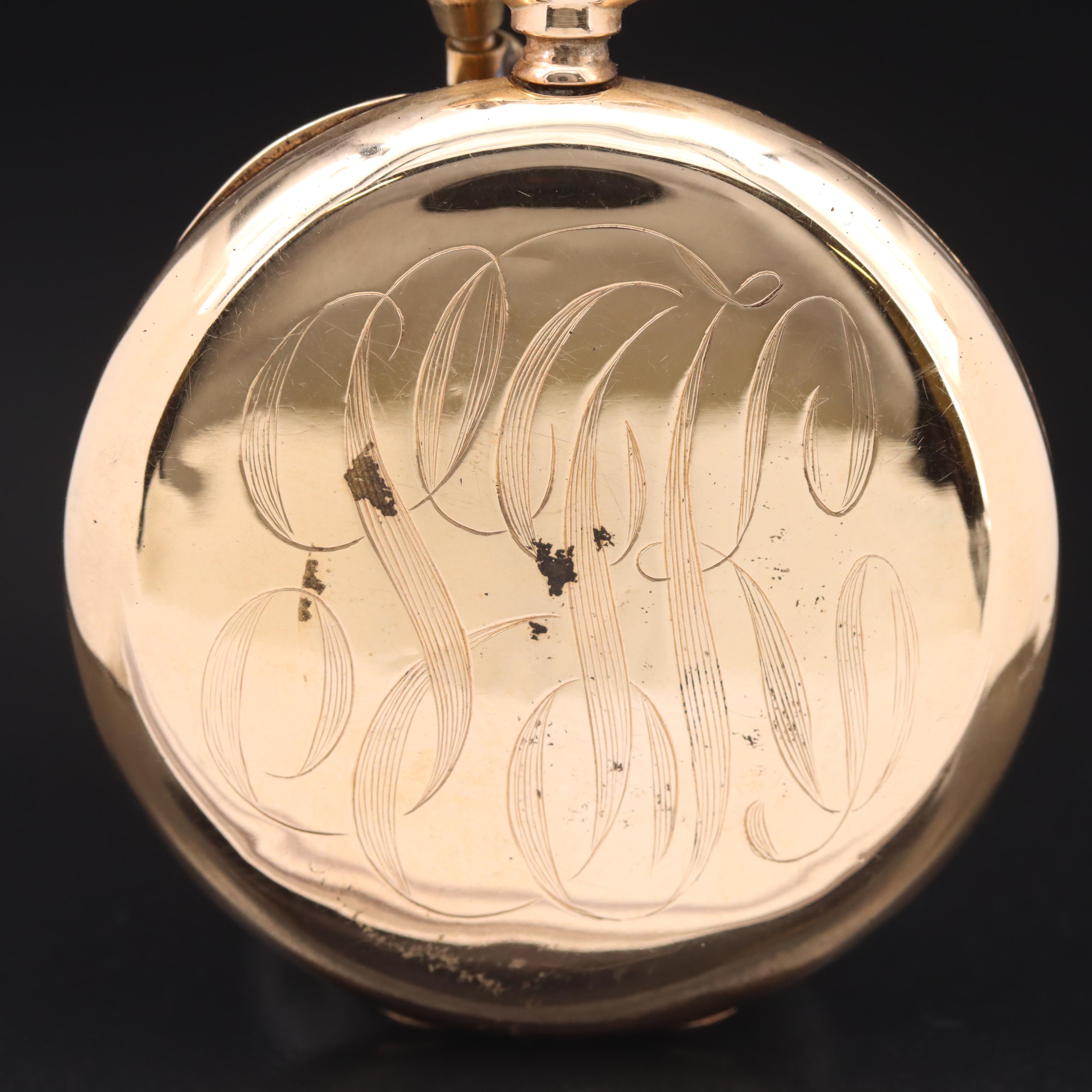 1917 Elgin 14K Swing-Out Case Pocket Watch