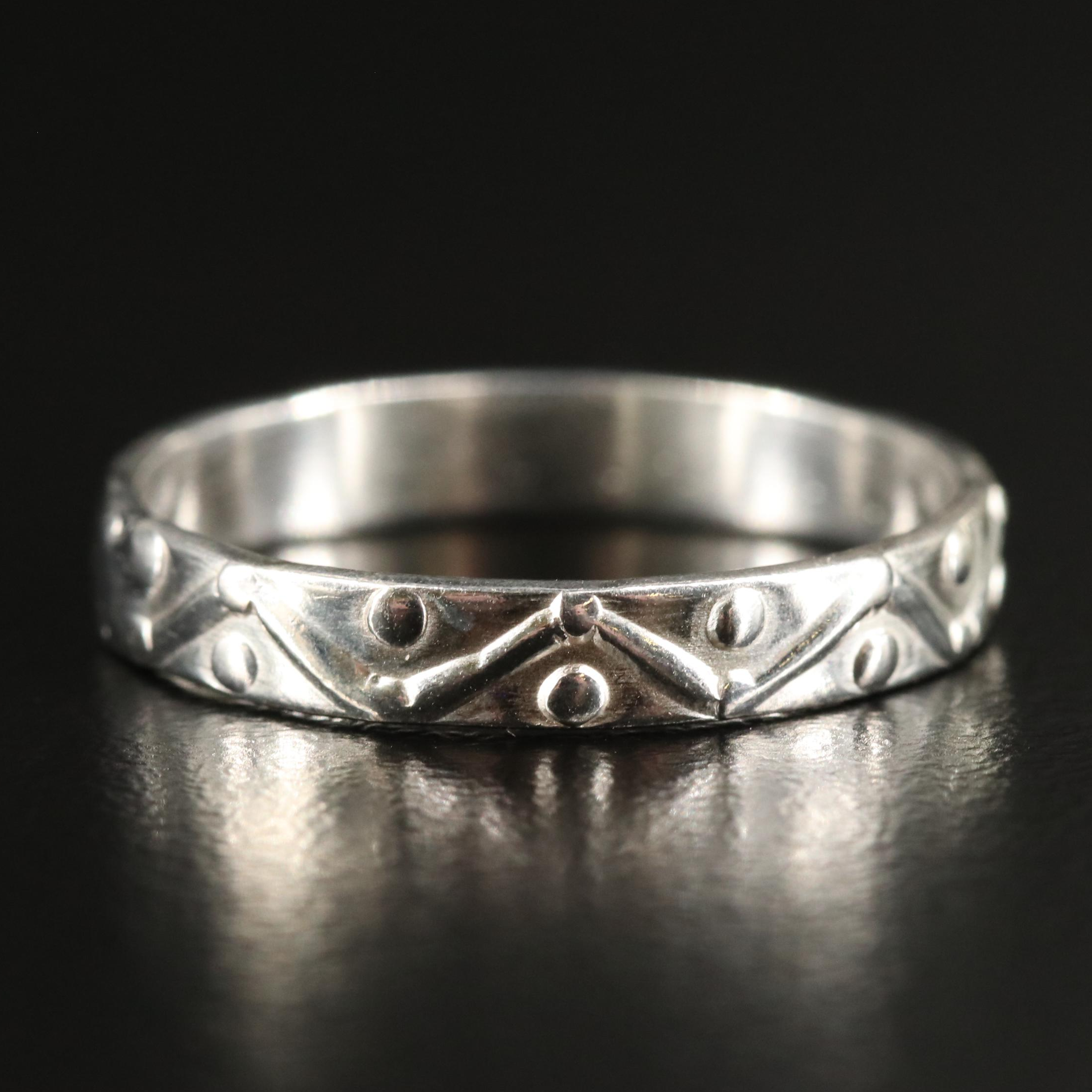 Sterling Textured Band Ring