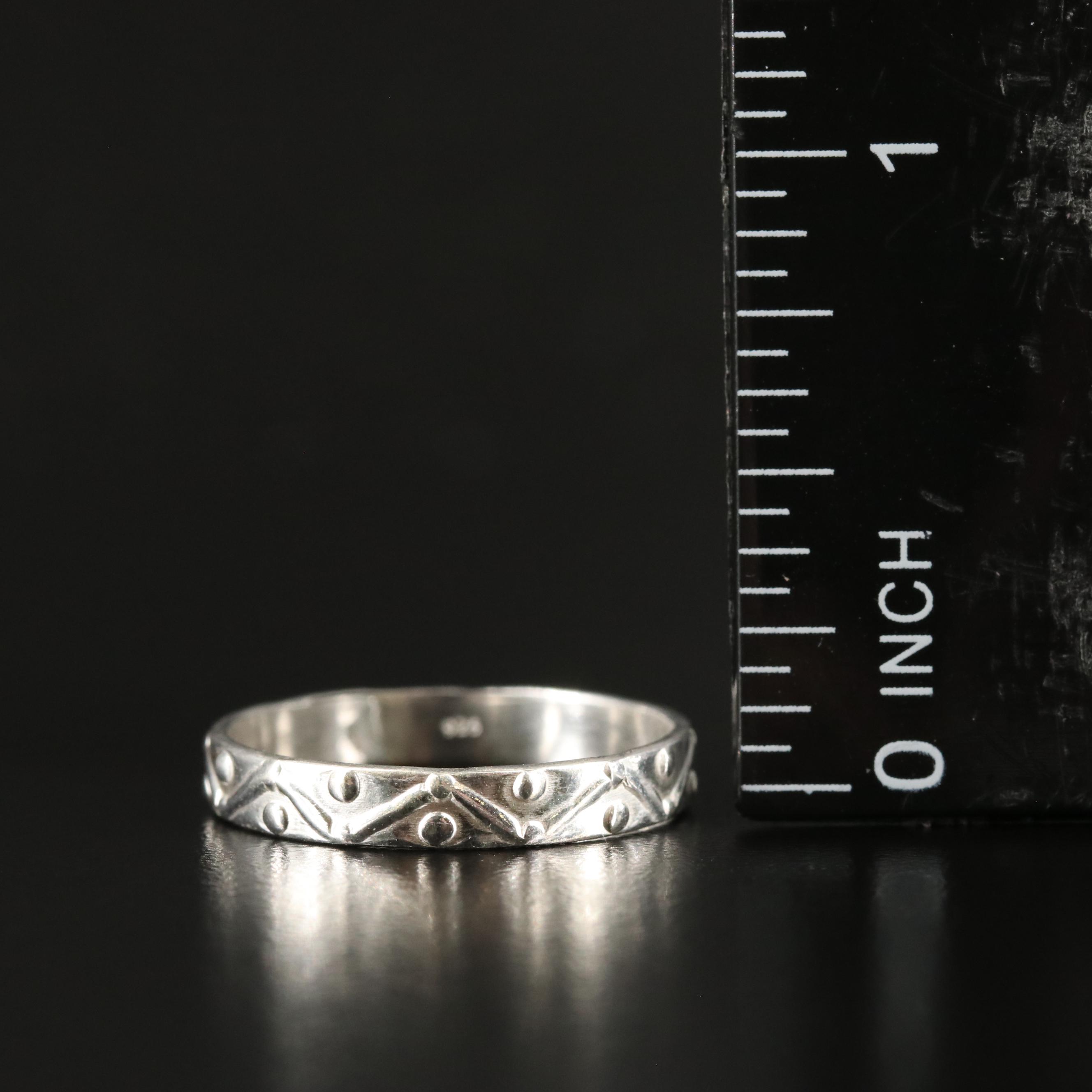 Sterling Textured Band Ring