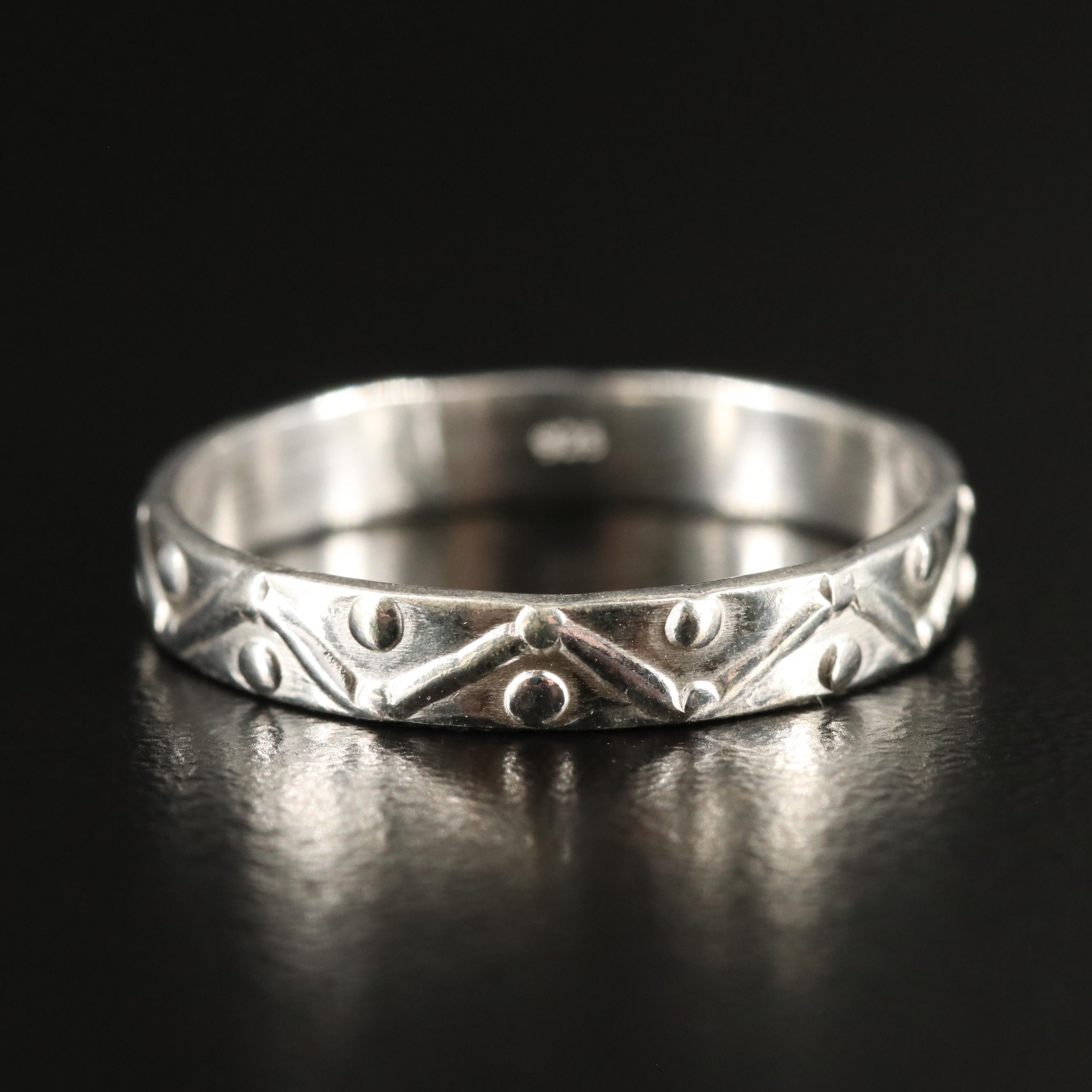 Sterling Textured Band Ring