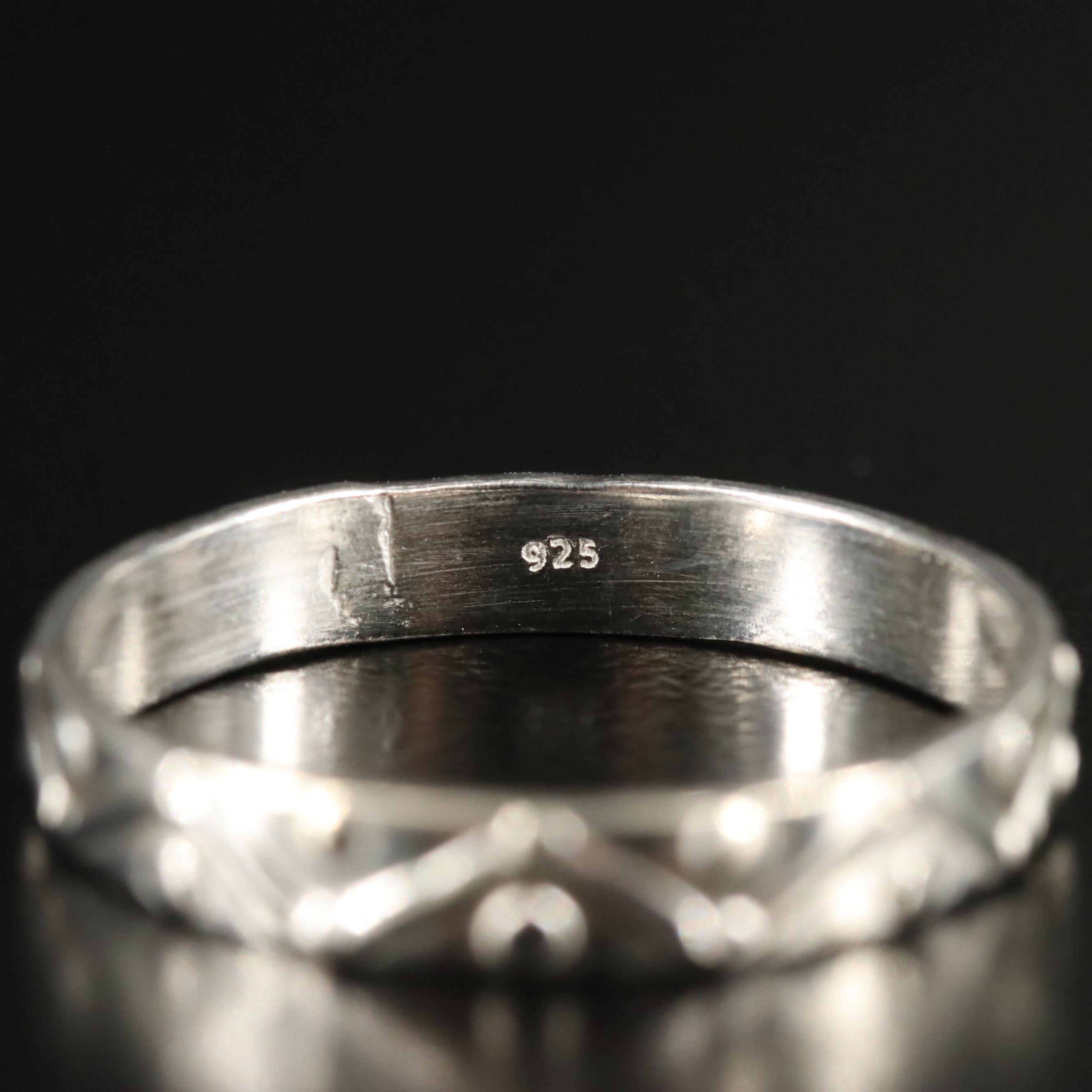 Sterling Textured Band Ring