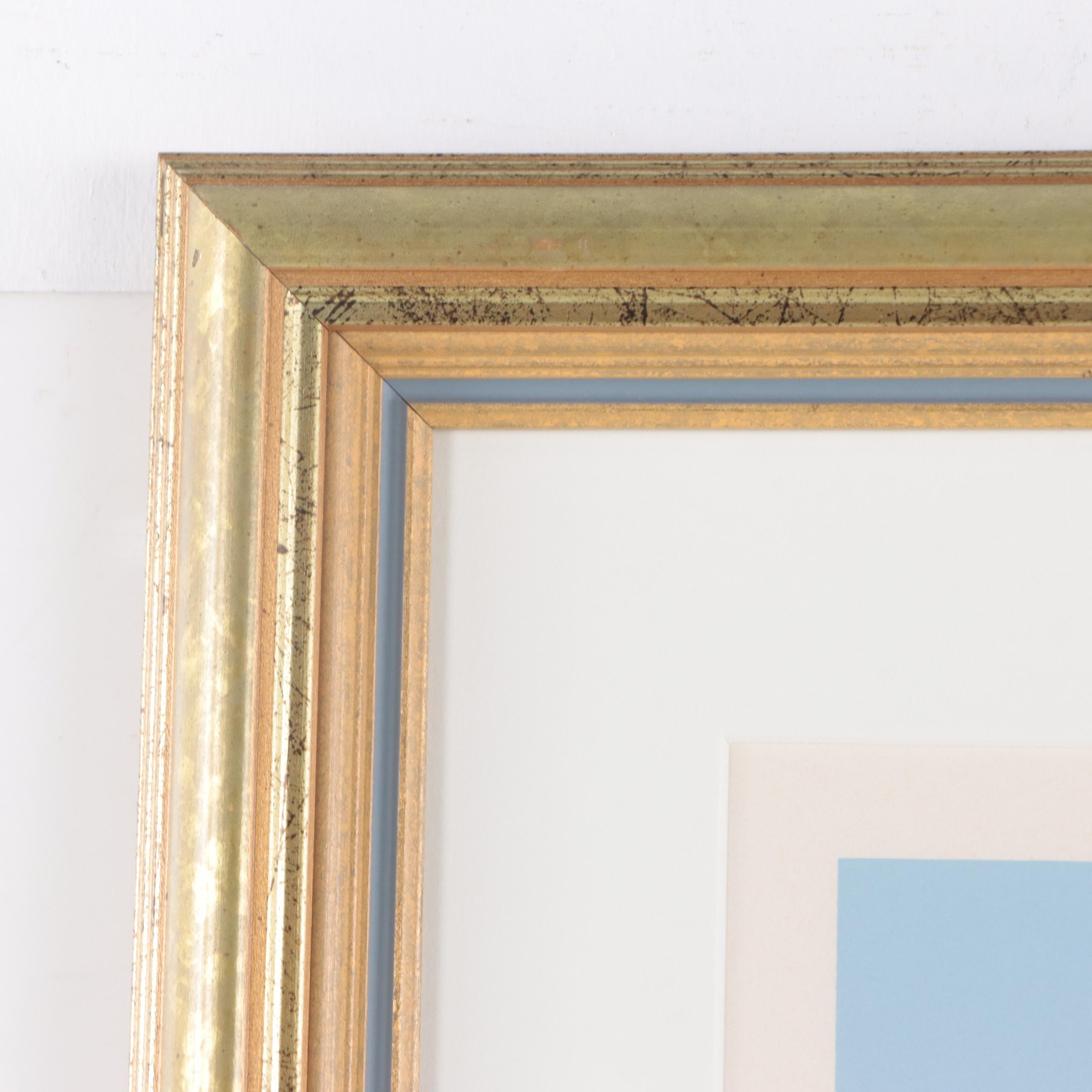 Lowell Blair Nesbitt Serigraph "Red and Yellow Iris," 1980