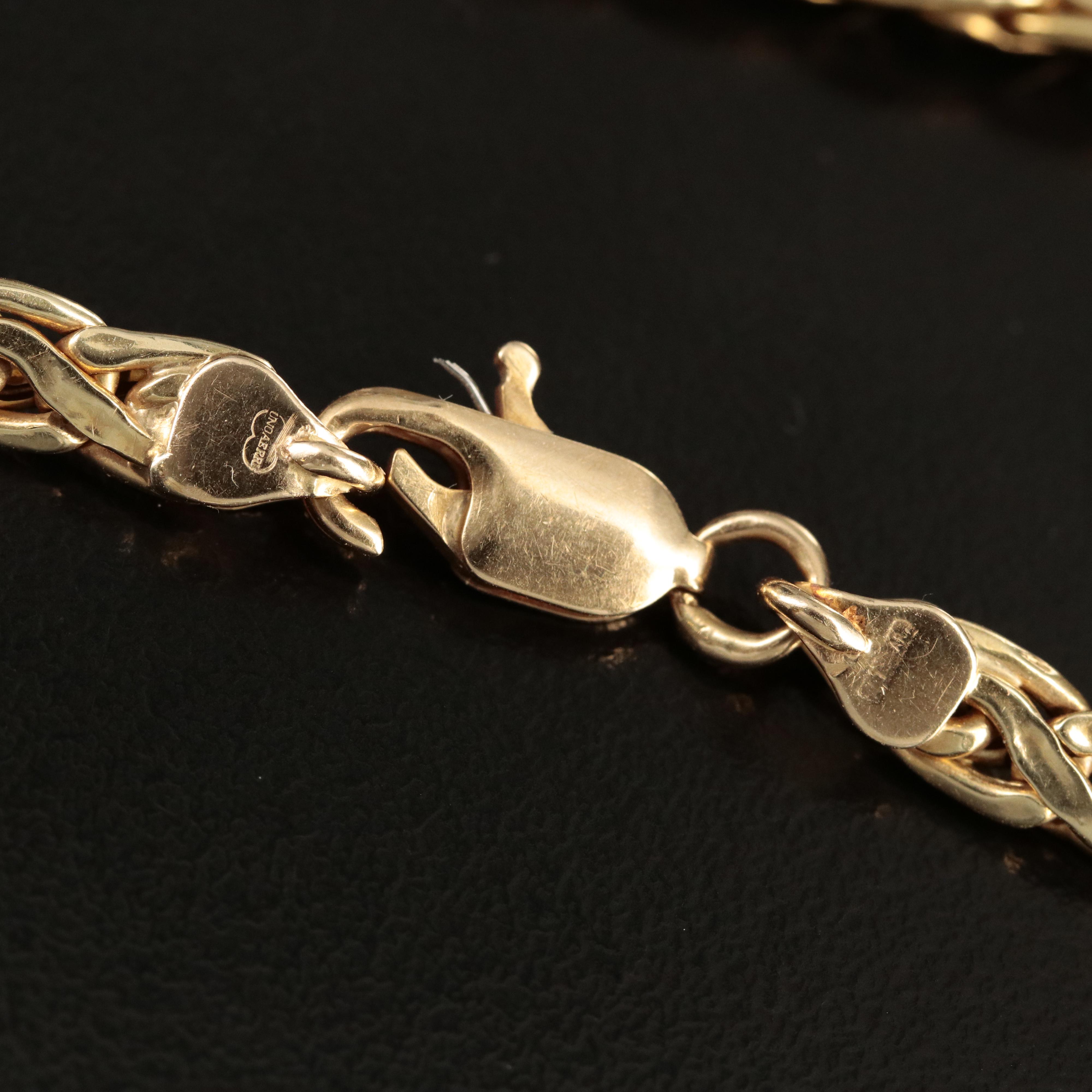 Italian 14K Fancy Link Bracelet