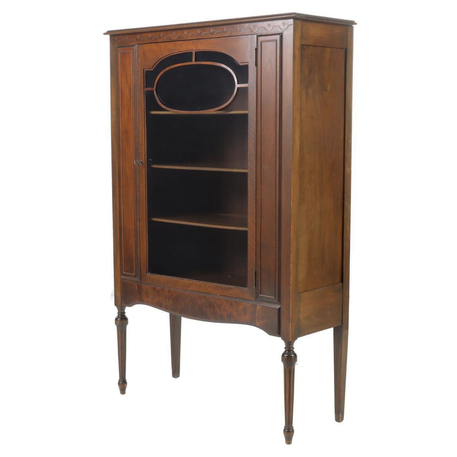 Grand Rapids Chair Co. Federal Style Walnut China Cabinet, 1930s