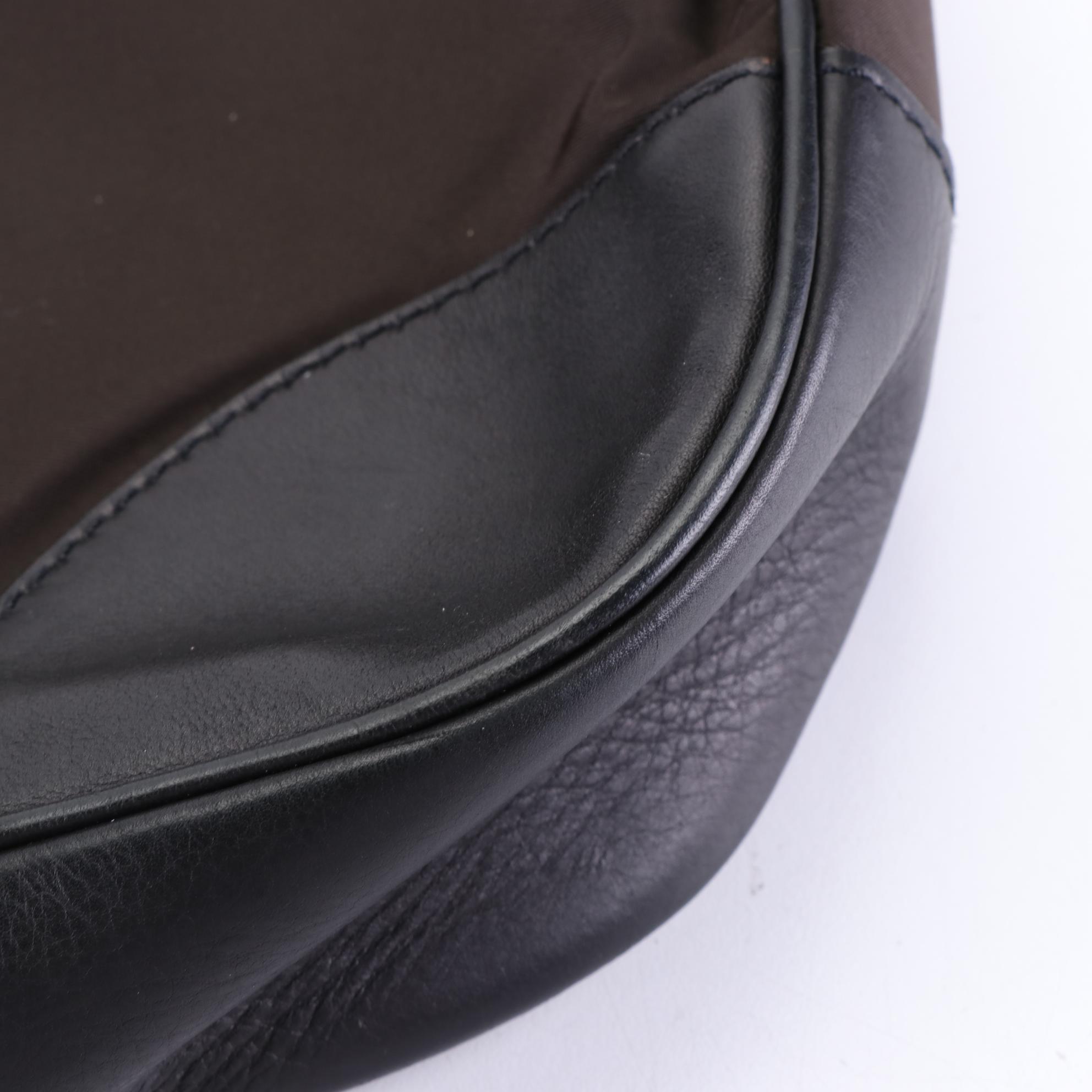 Prada Tessuto Nylon and Leather Shoulder Bag