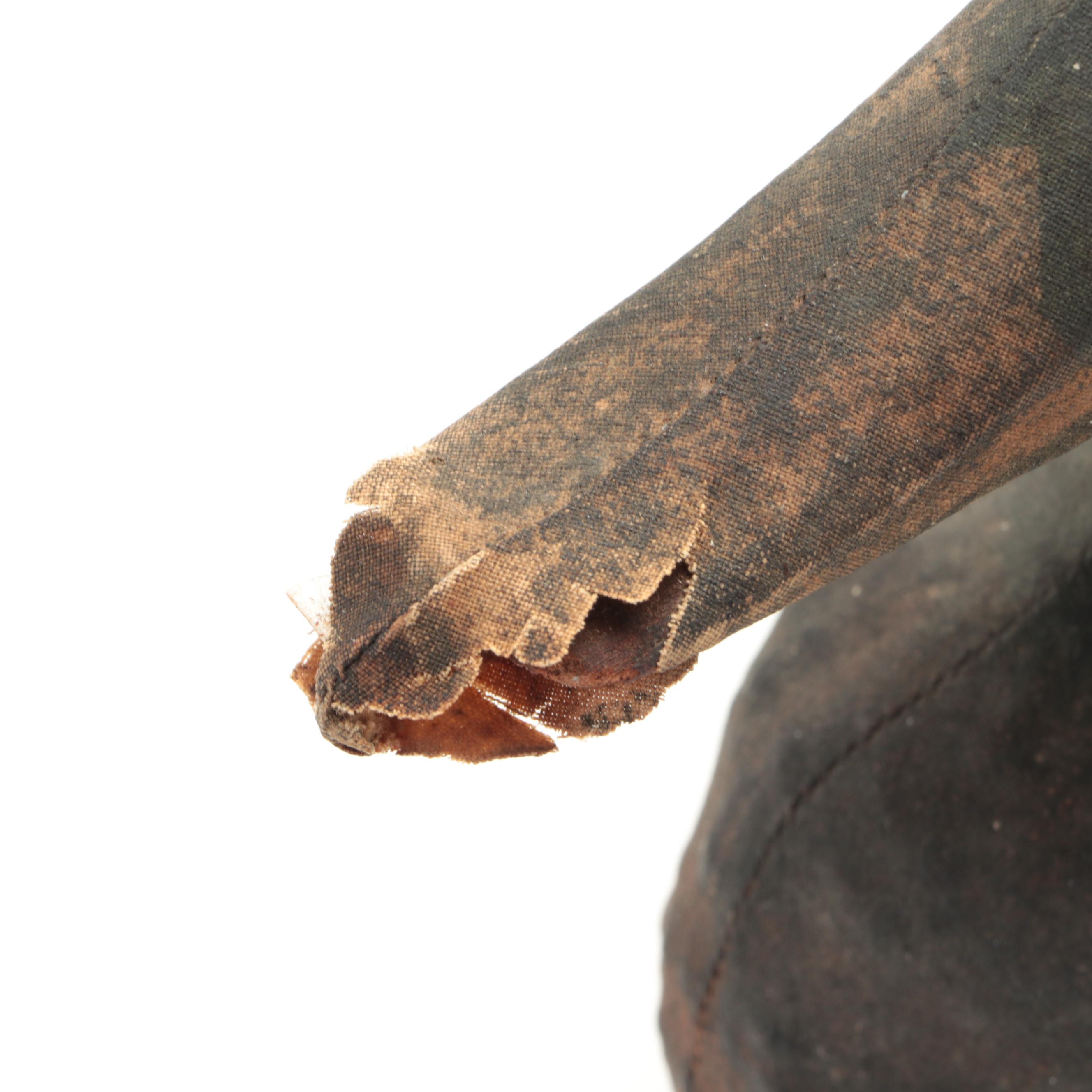 Canvas and Wood Duck Decoy, Possibly Homer Lawrence, Late 19th Century