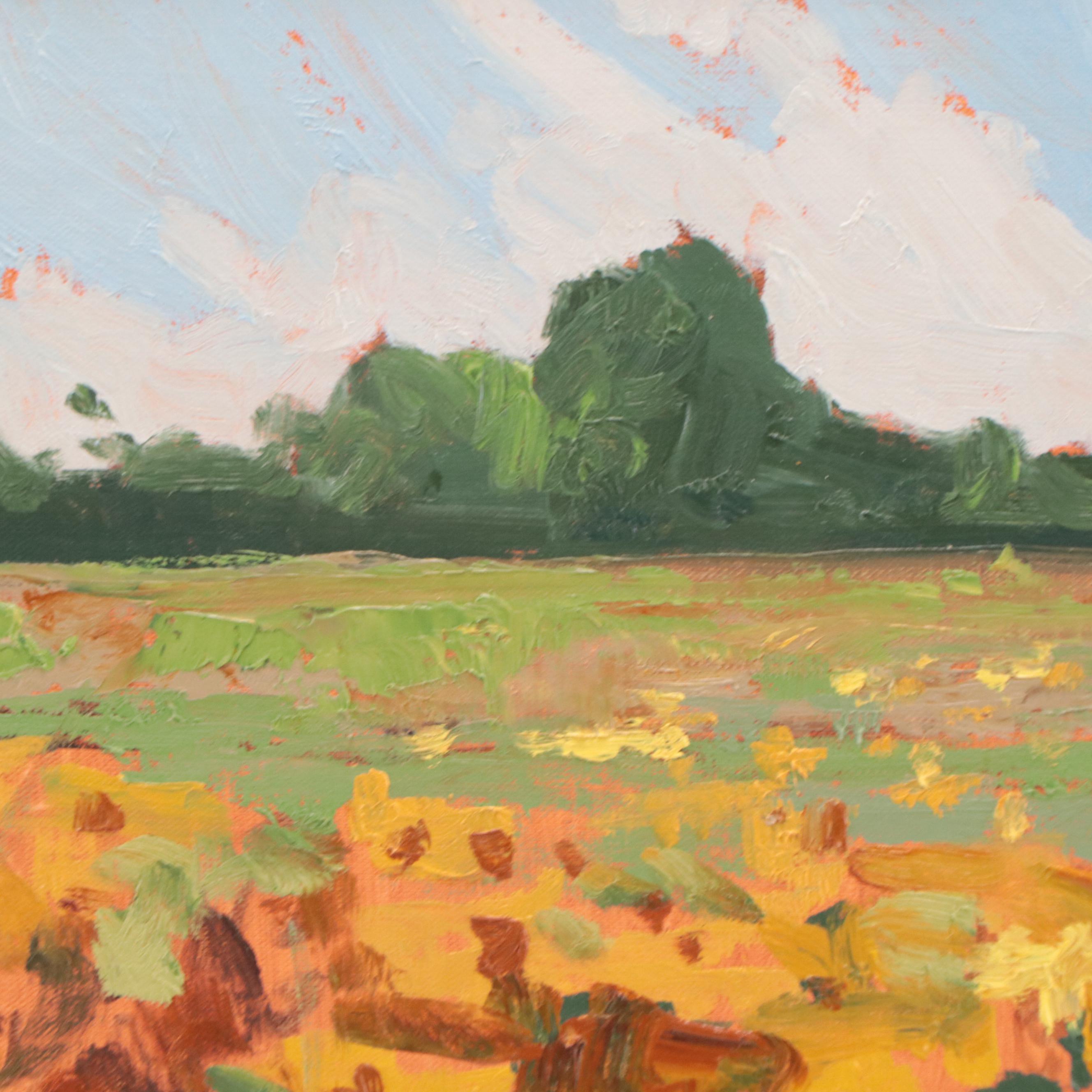 Sarah Brown Oil Painting "Gorman's Sunflowers," 2021