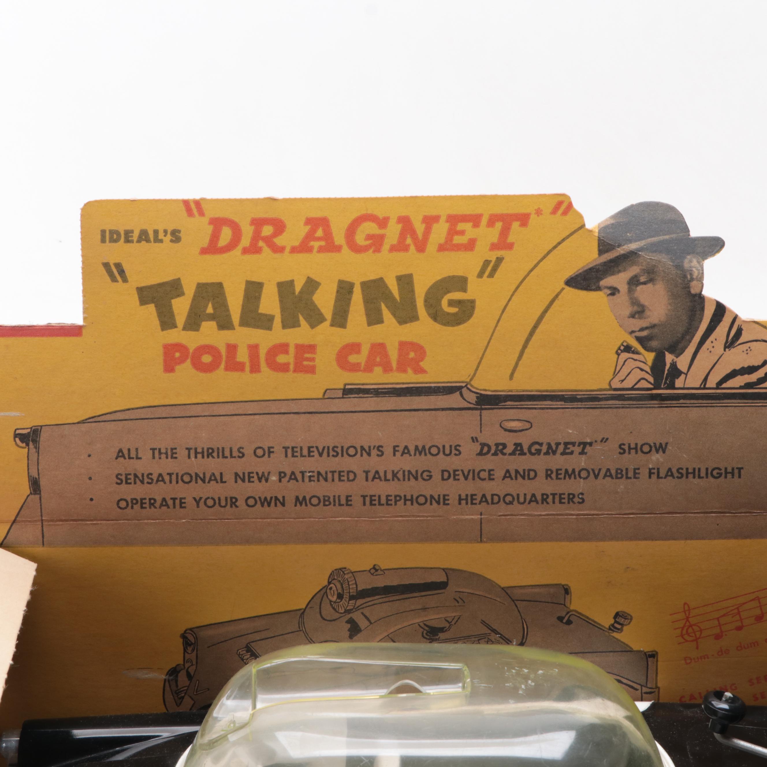 Ideal Dragnet Talking Toy Police Car, 1955