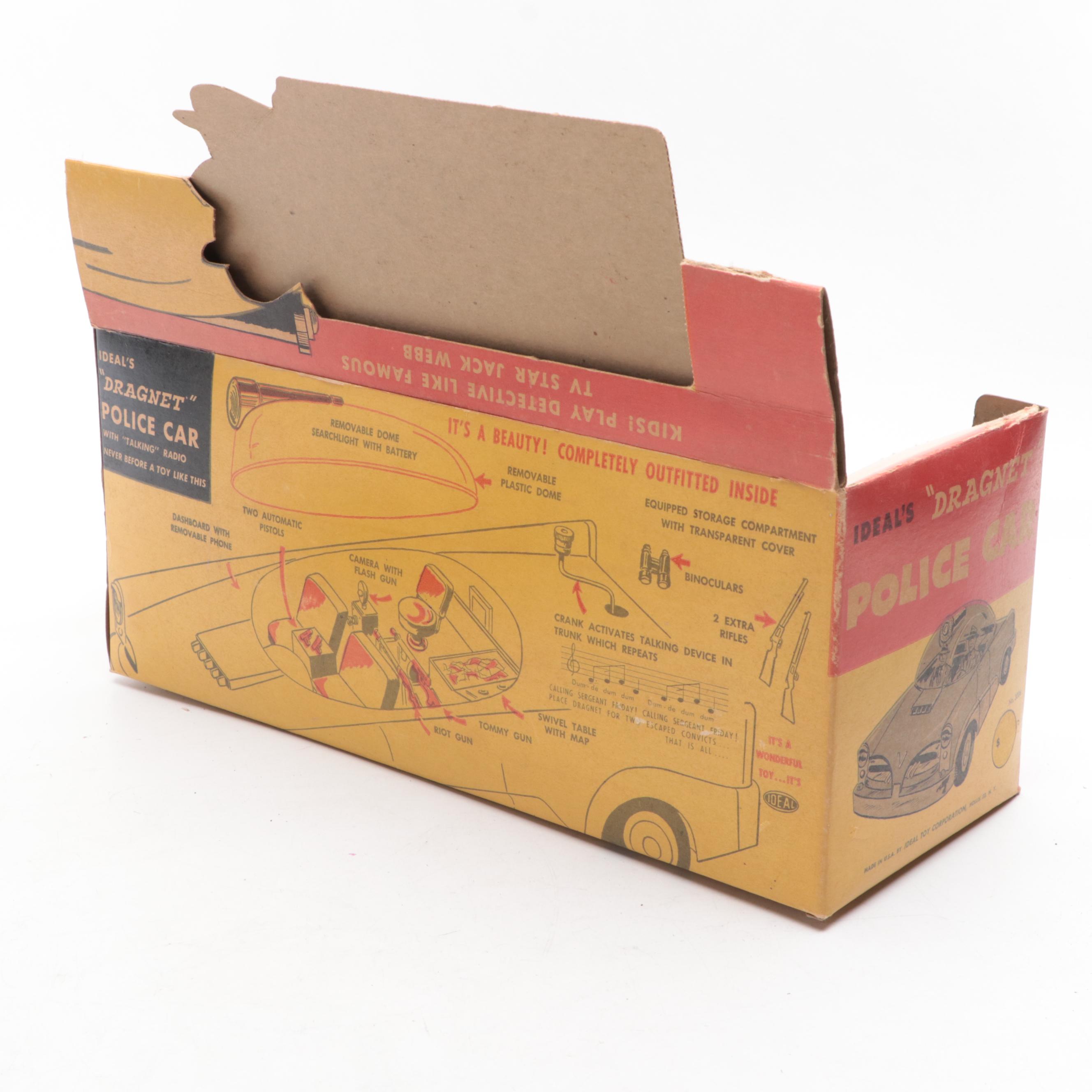 Ideal Dragnet Talking Toy Police Car, 1955
