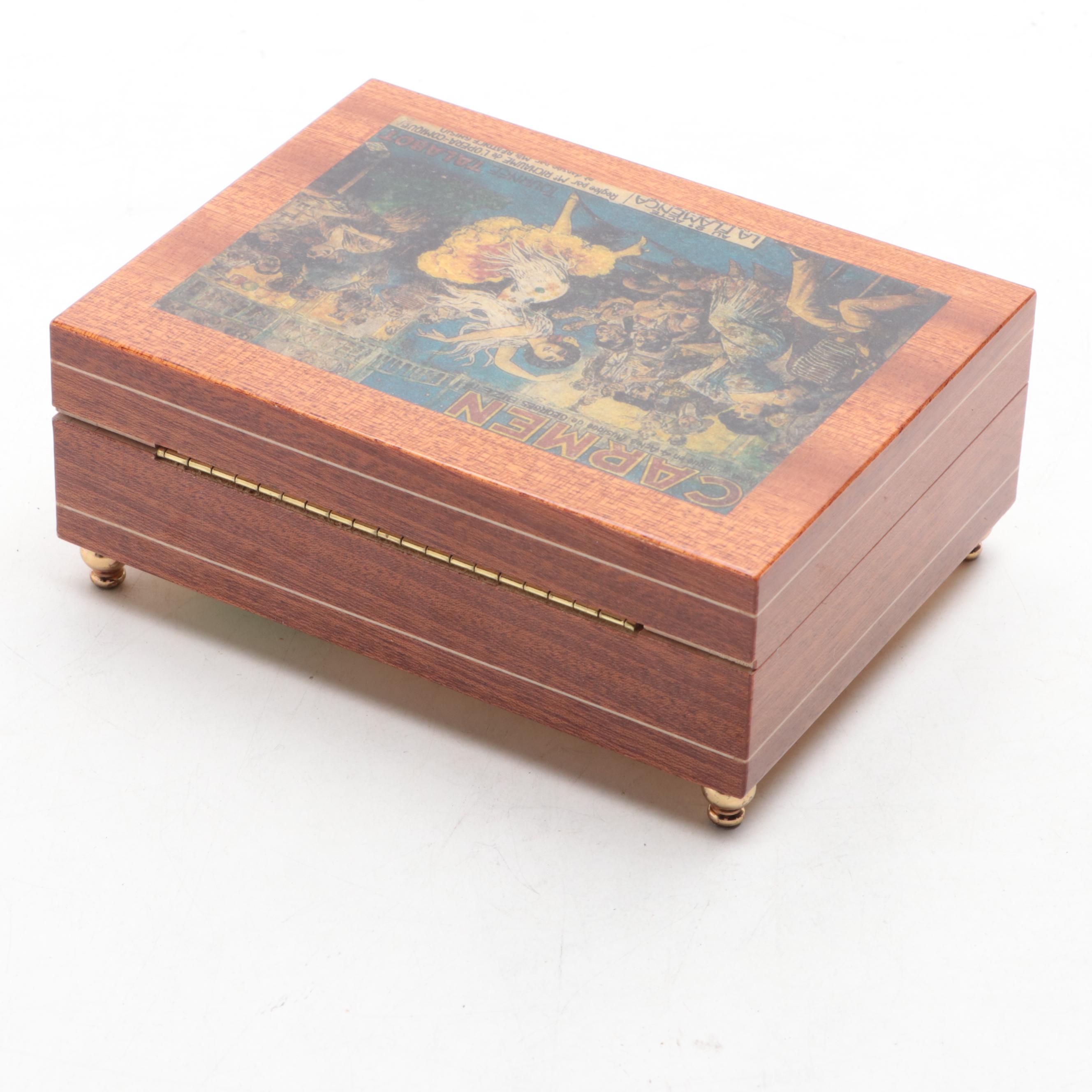 Splendid Lacquered Italian Music Box