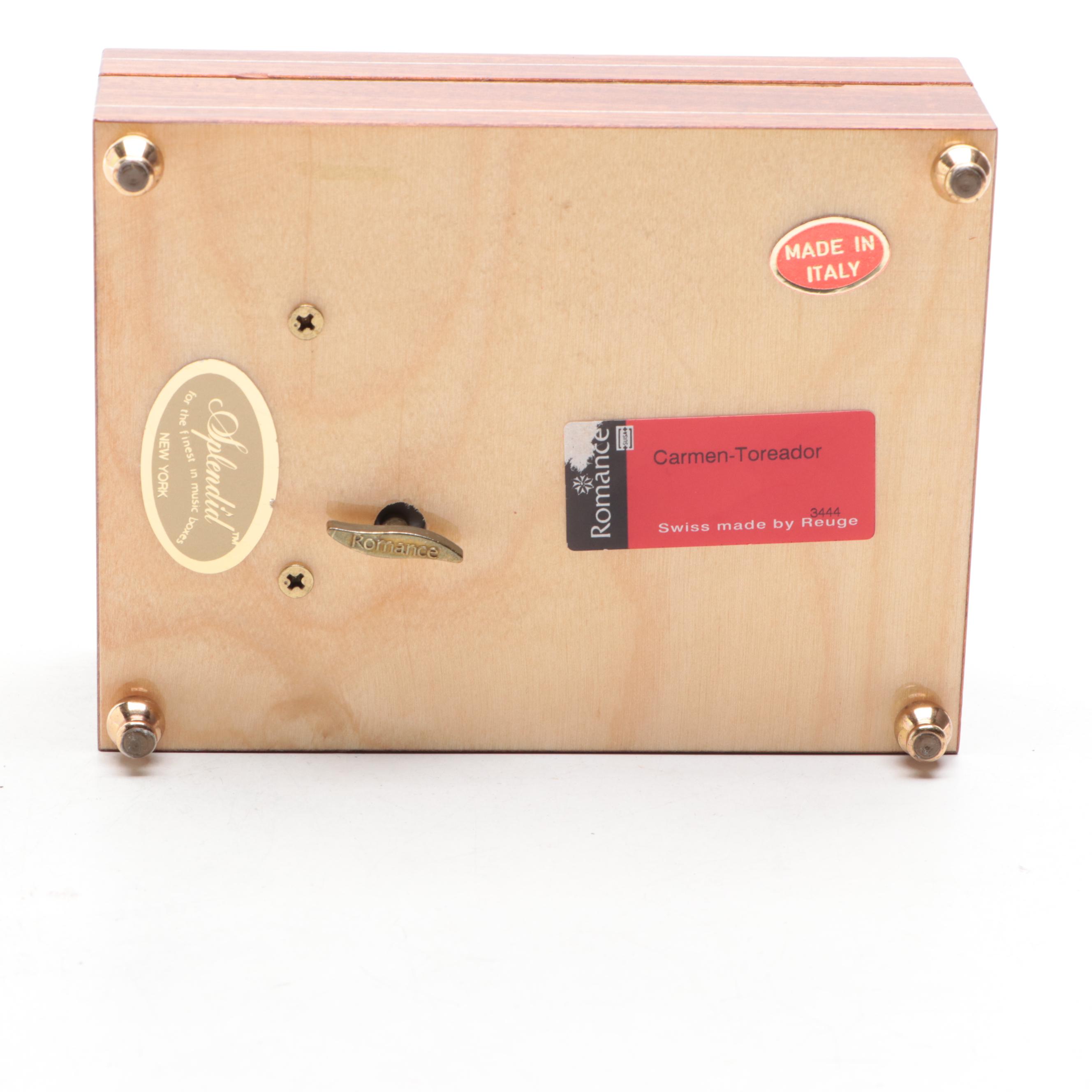 Splendid Lacquered Italian Music Box