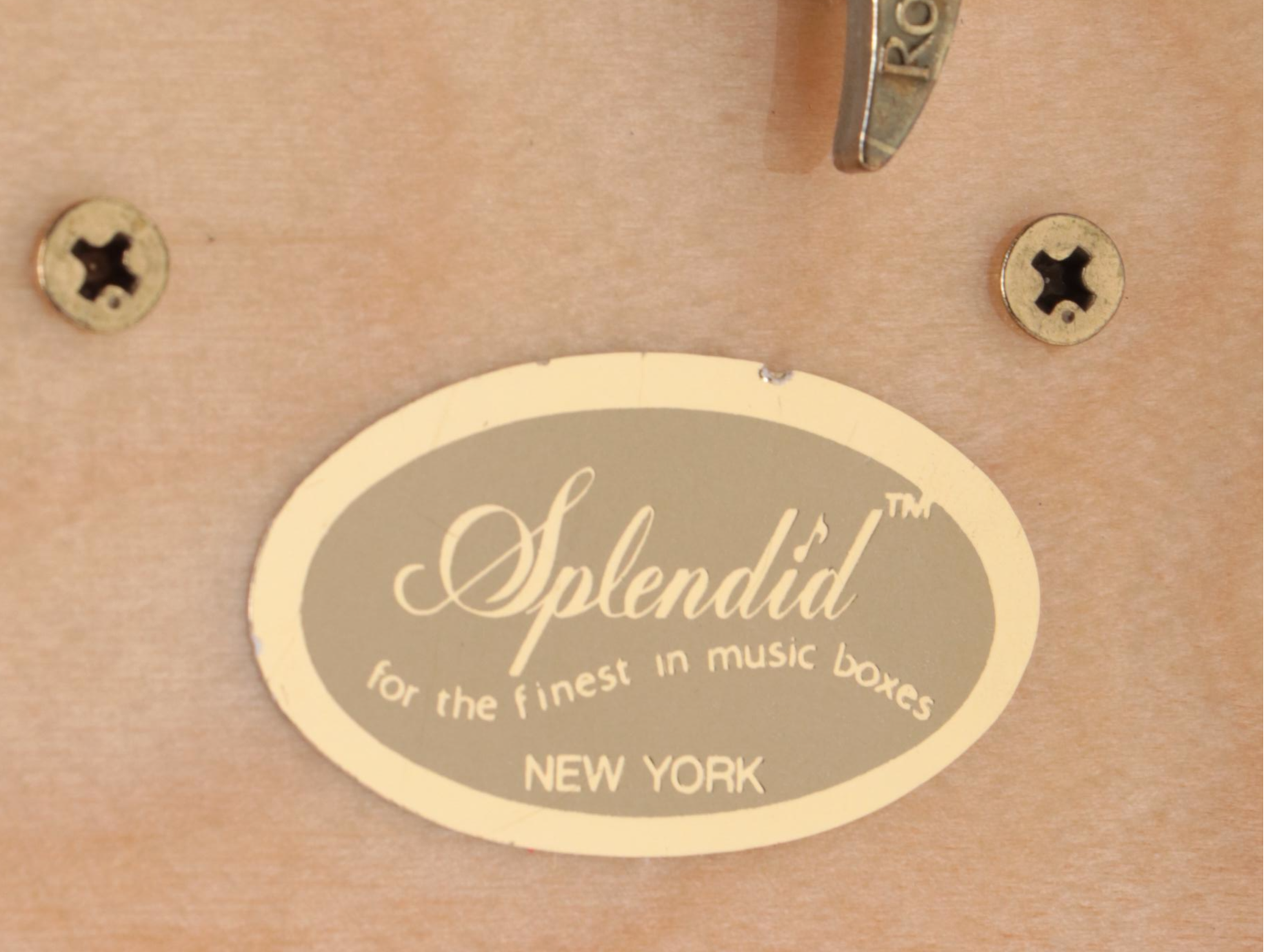 Splendid Lacquered Italian Music Box