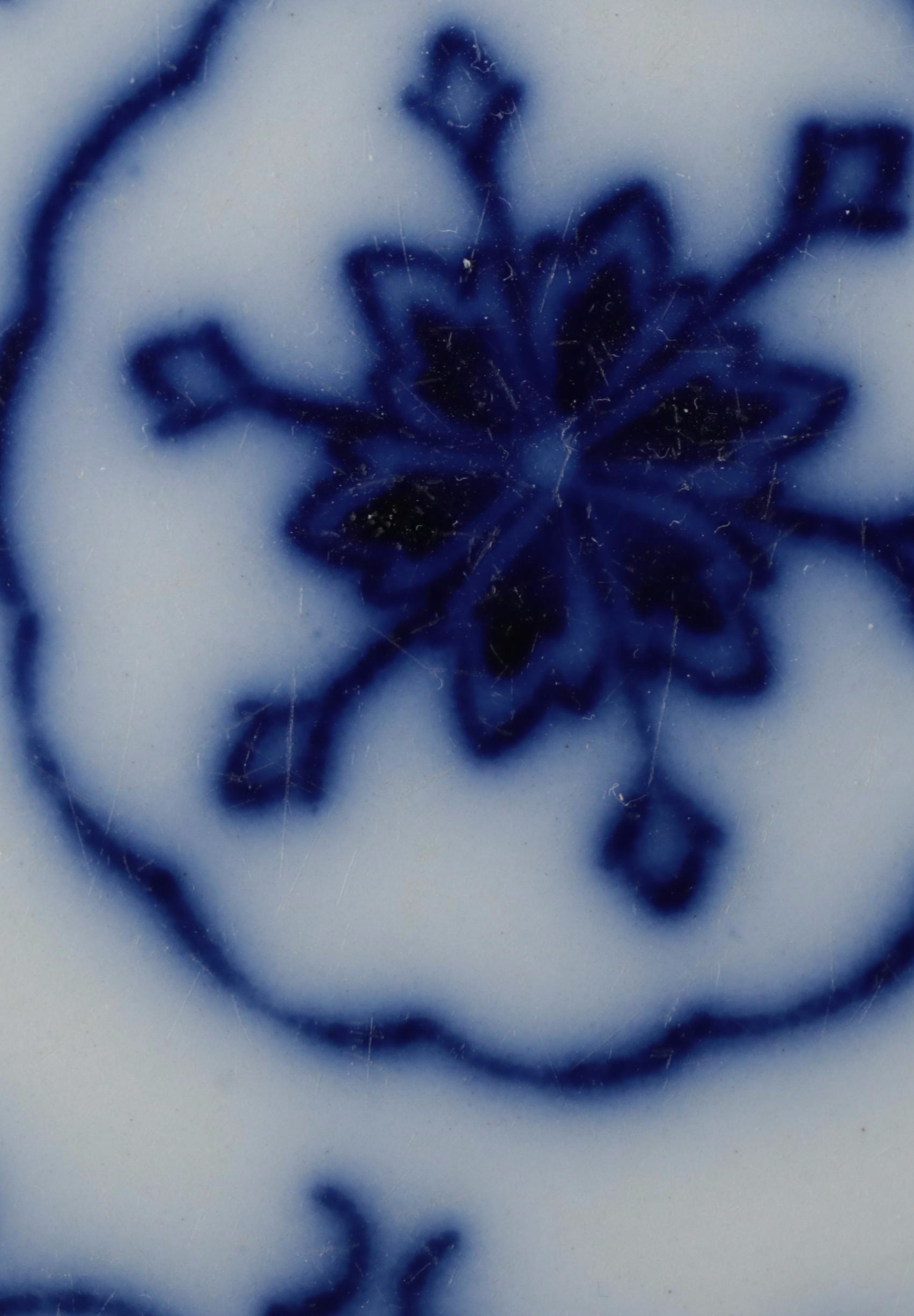 W. Adams & Co. "Kyber" Platter with Other Flow Blue Plates