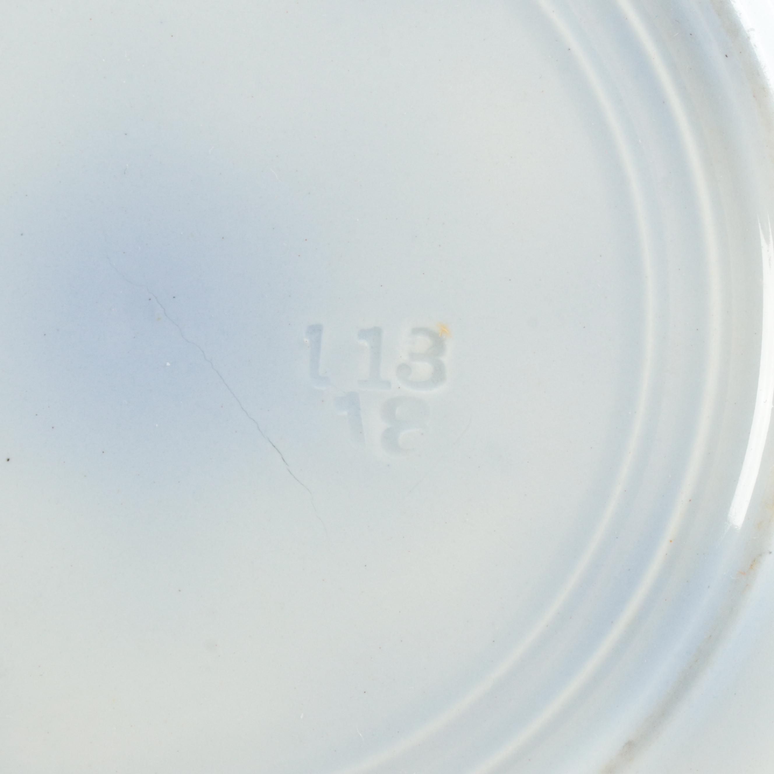 W. Adams & Co. "Kyber" Platter with Other Flow Blue Plates