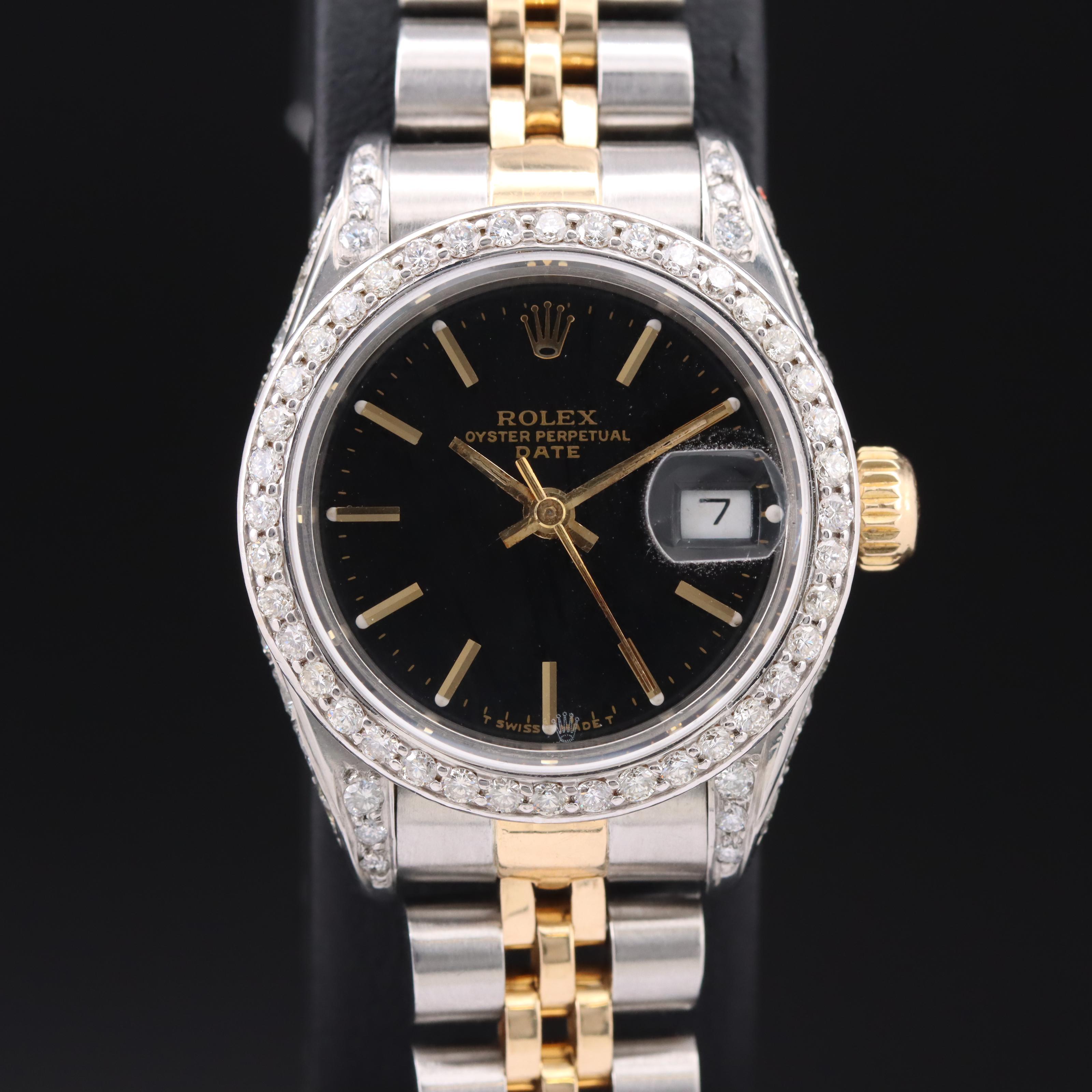 1991 Rolex Oyster Perpetual Date Stainless Steel Watch