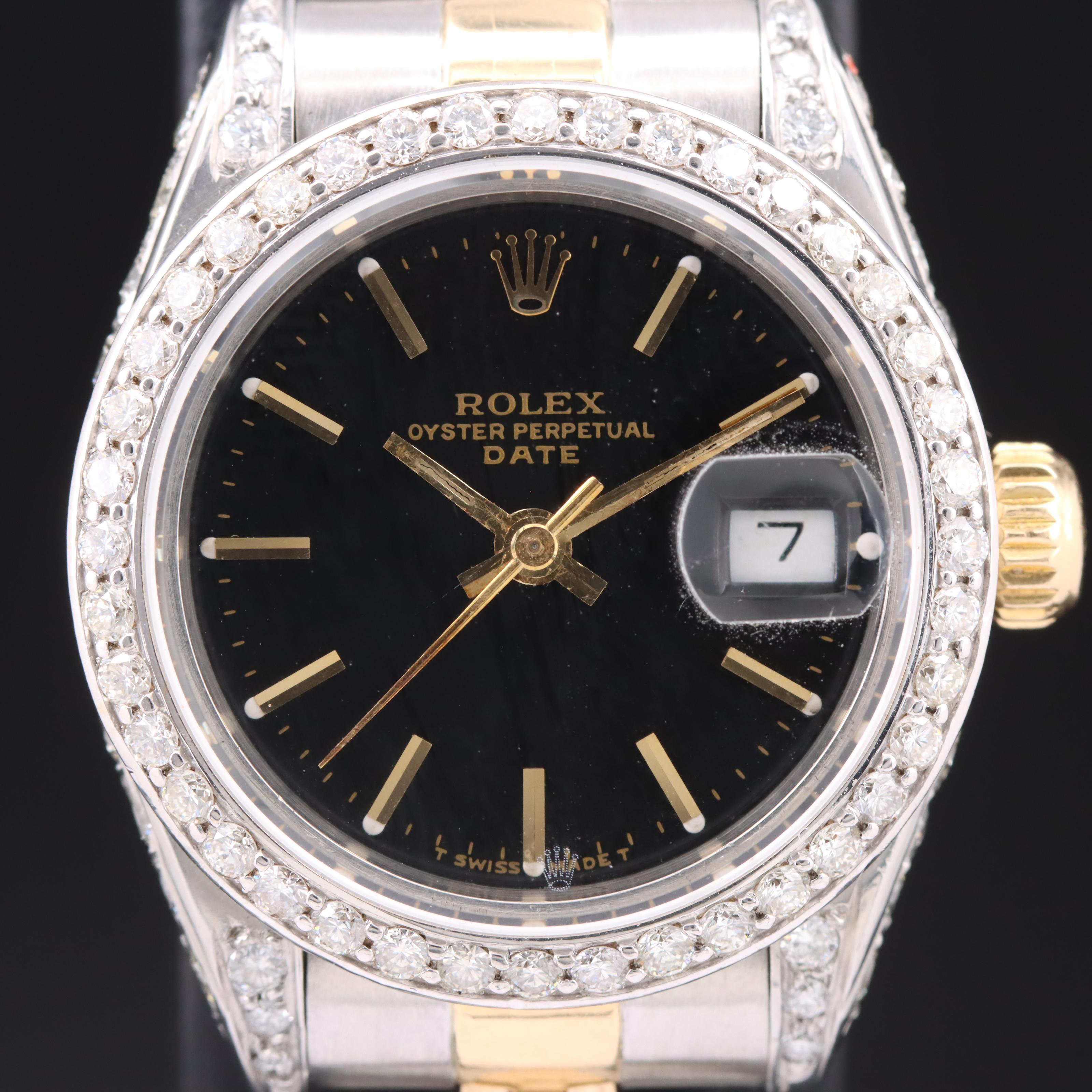 1991 Rolex Oyster Perpetual Date Stainless Steel Watch