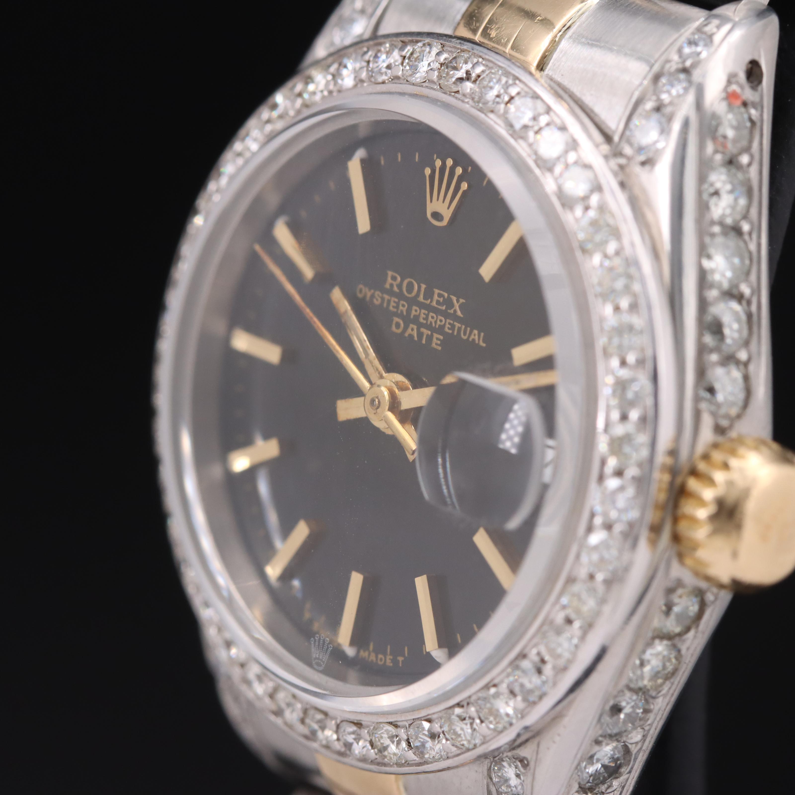 1991 Rolex Oyster Perpetual Date Stainless Steel Watch