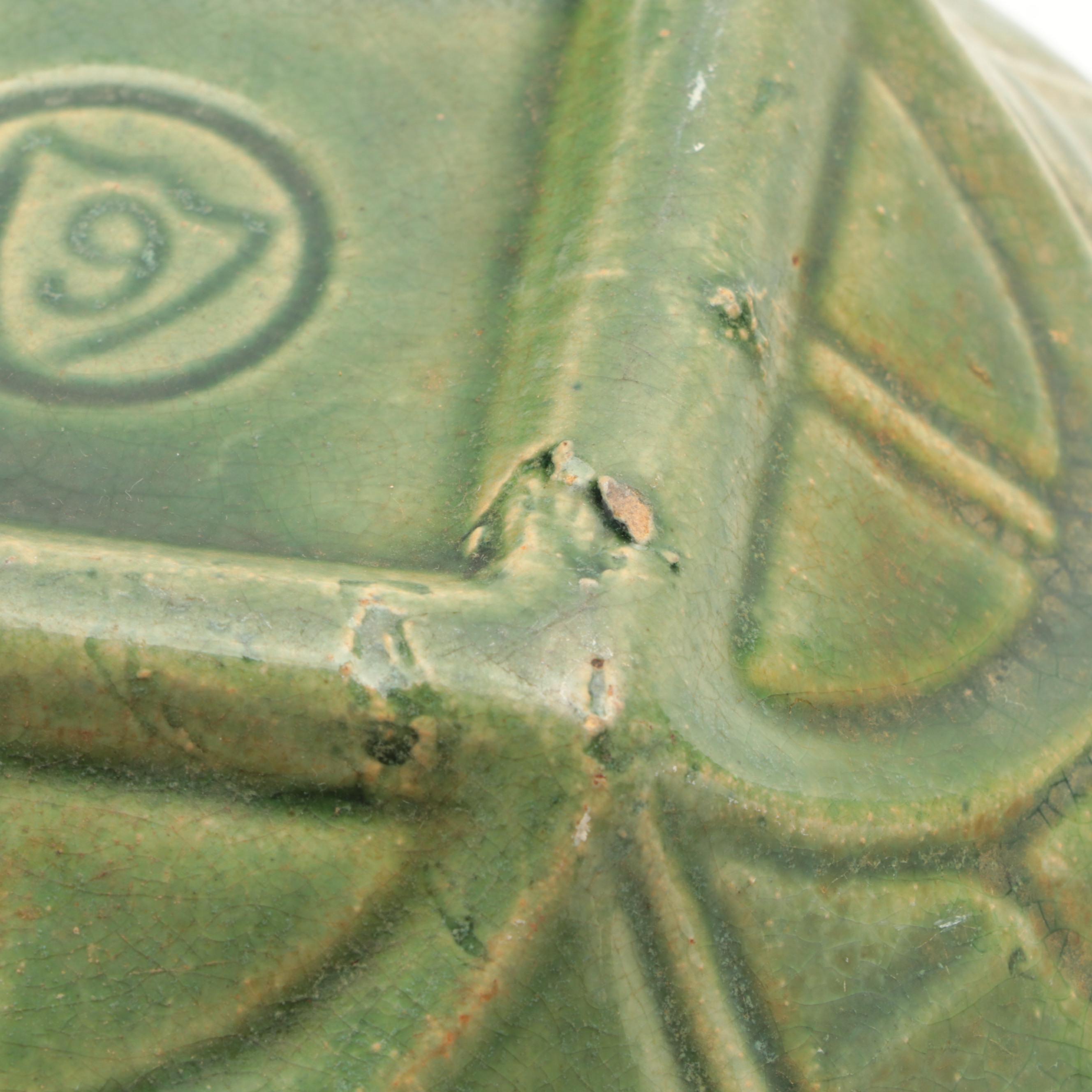 McCoy Pottery Green Glazed Stoneware Mixing Bowls, Early 20th Century