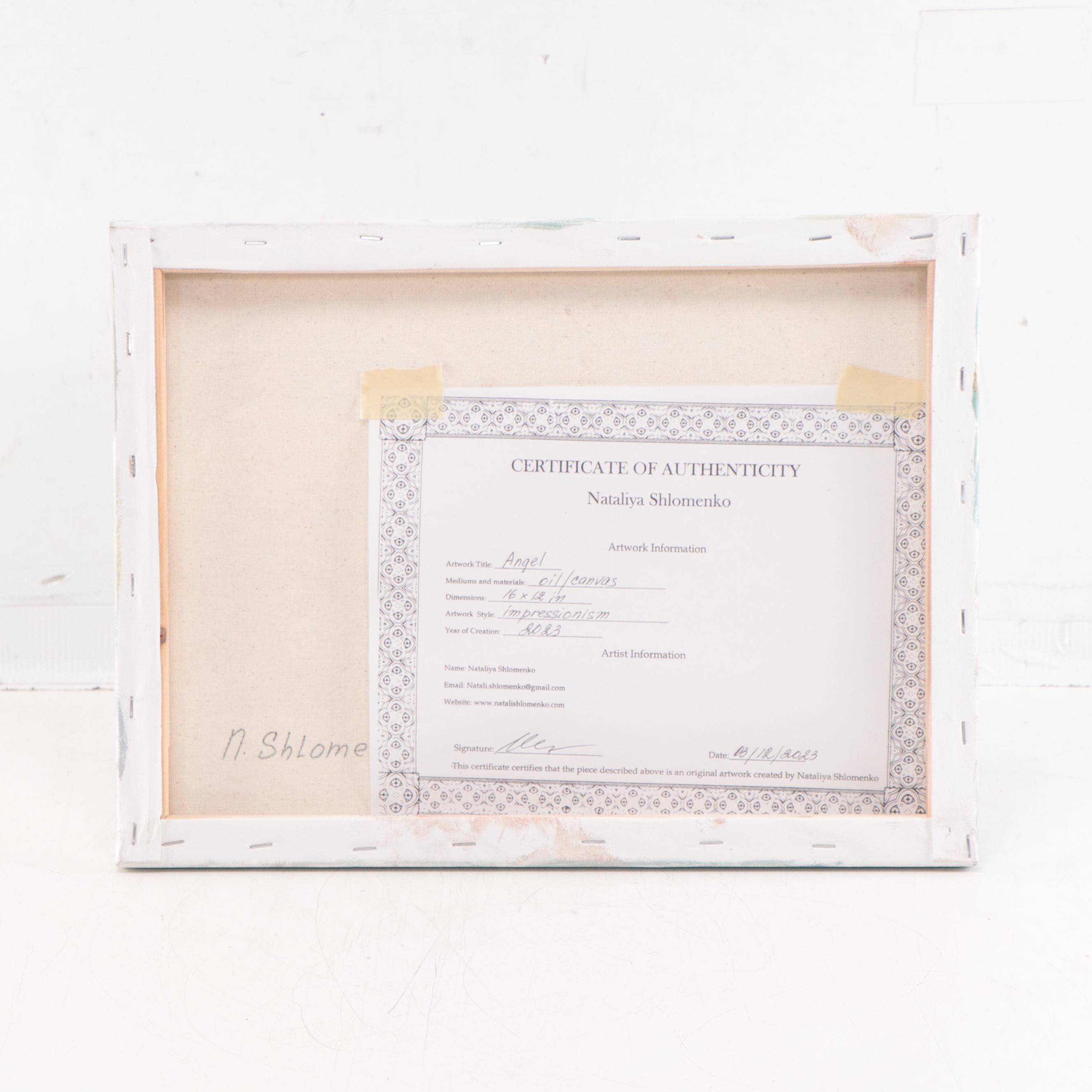 Nataliya Shlomenko Oil Painting "Angel," 2023