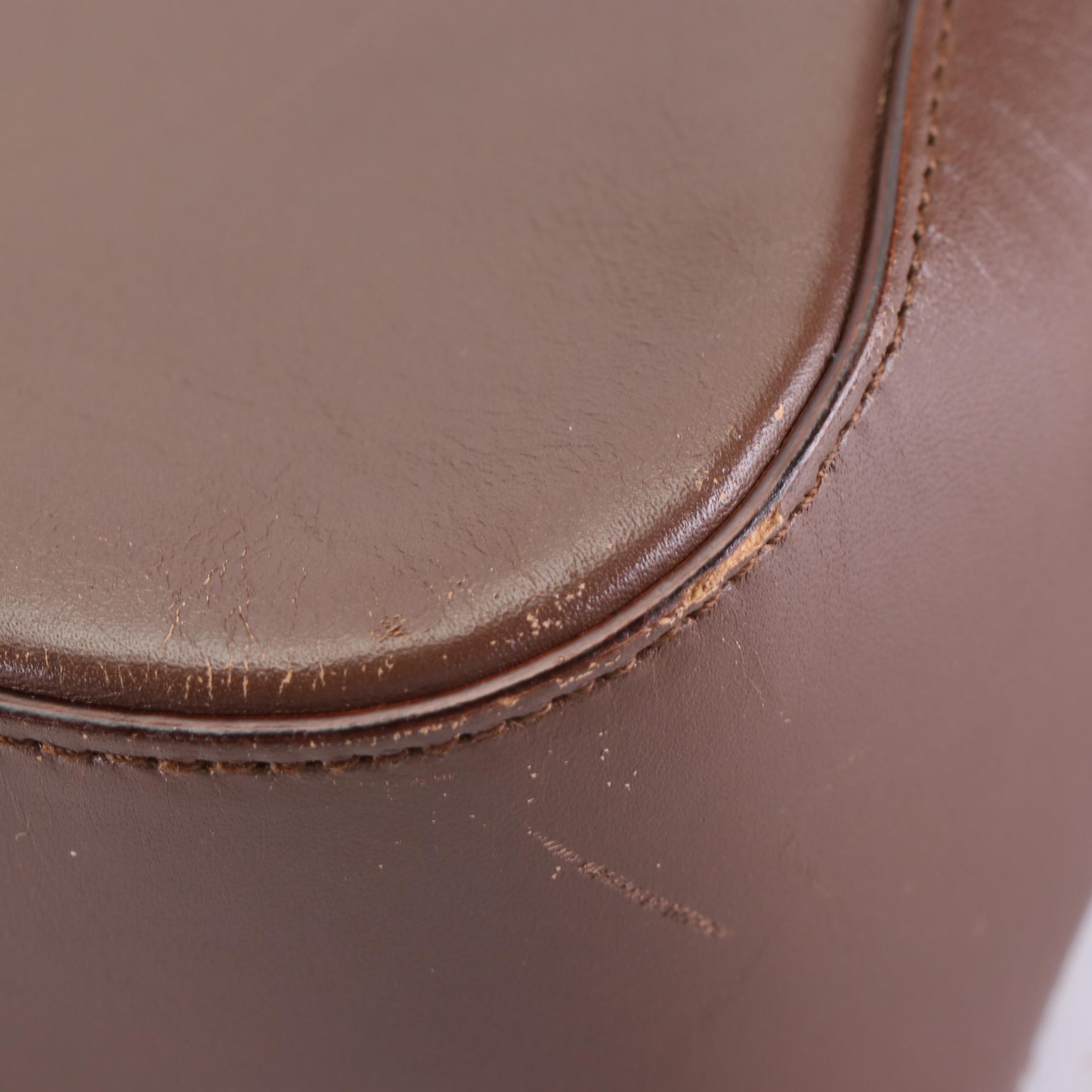 Gucci Web Strap Leather Tote Bag