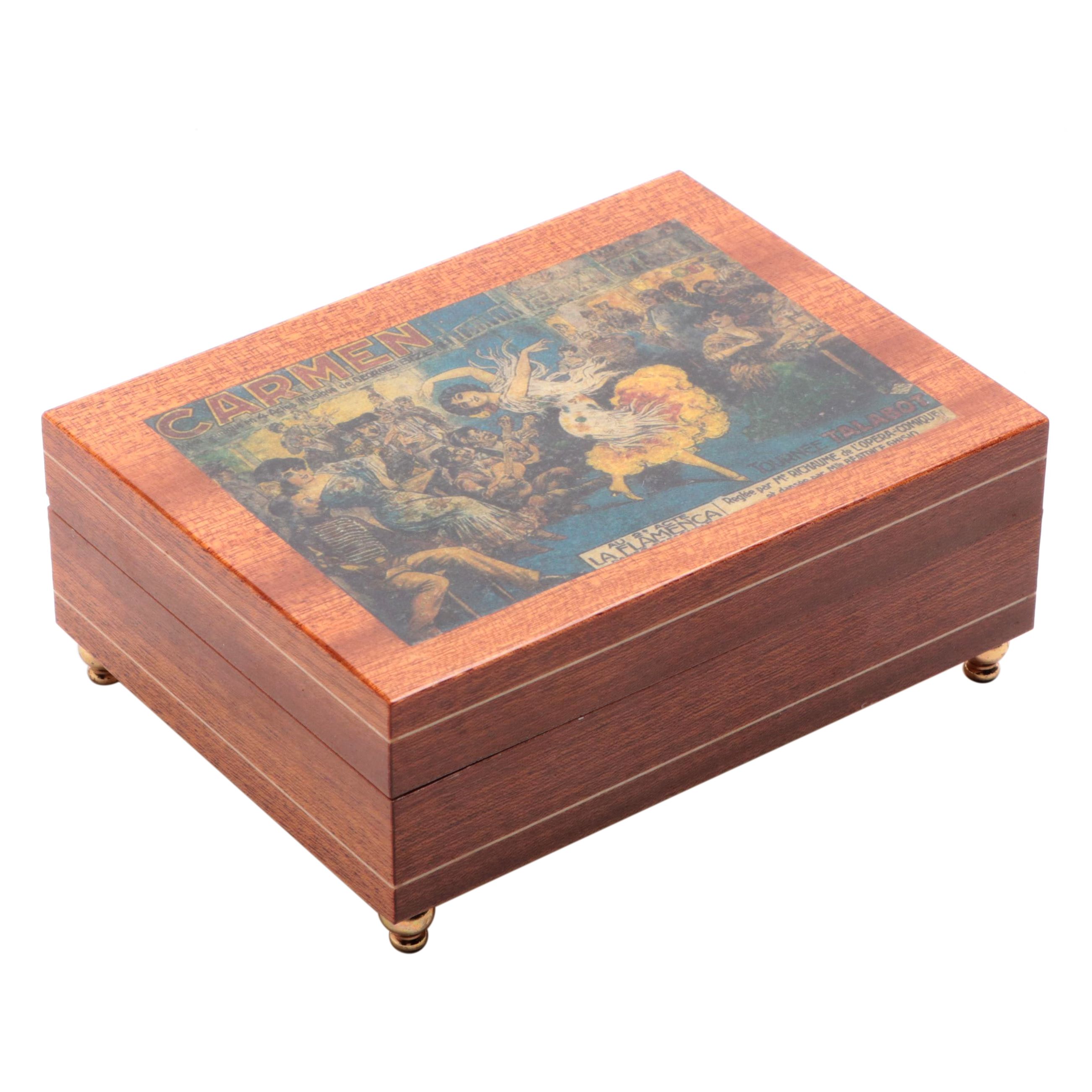 Splendid Lacquered Italian Music Box