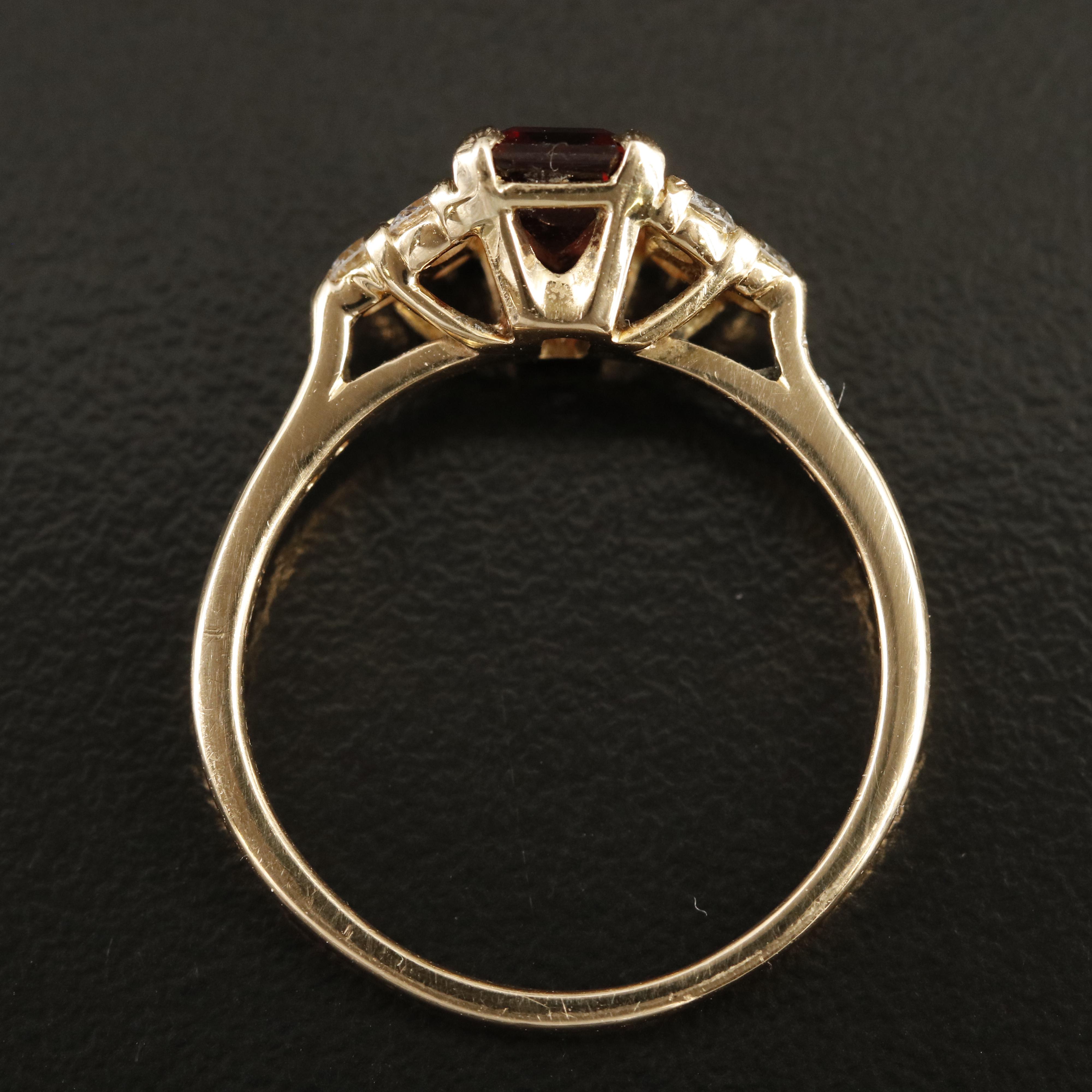 Jabel 18K Ruby and Diamond Ring