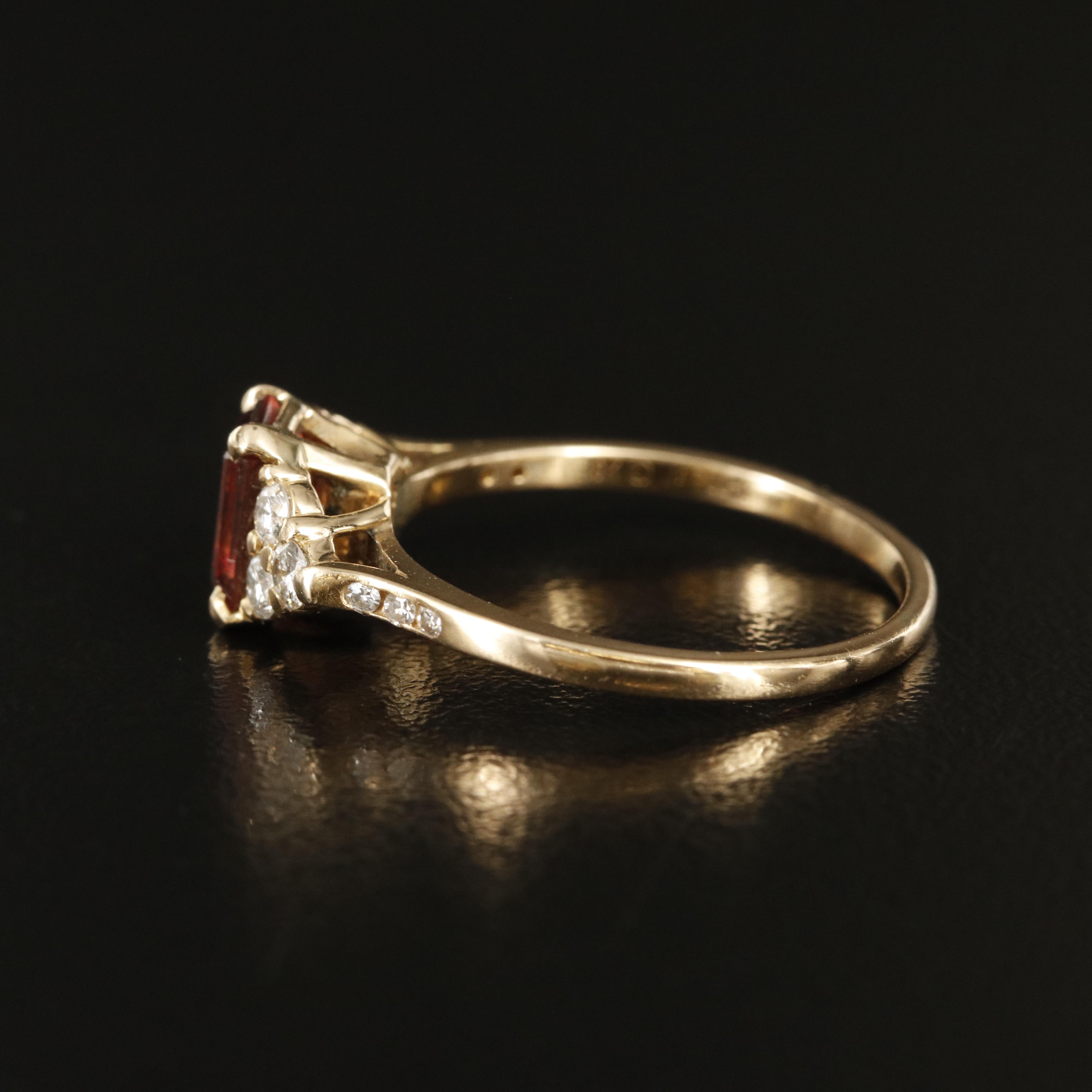 Jabel 18K Ruby and Diamond Ring