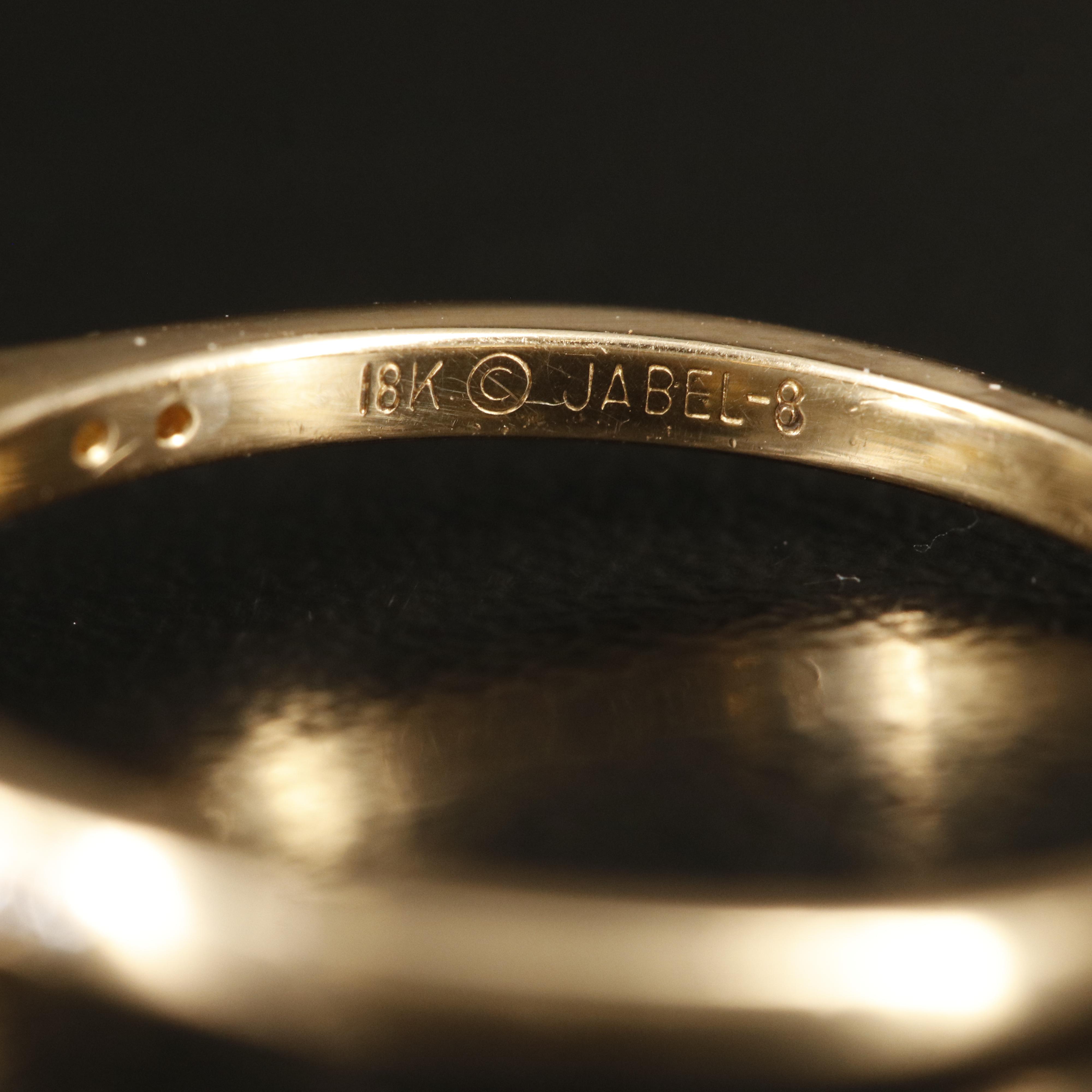 Jabel 18K Ruby and Diamond Ring