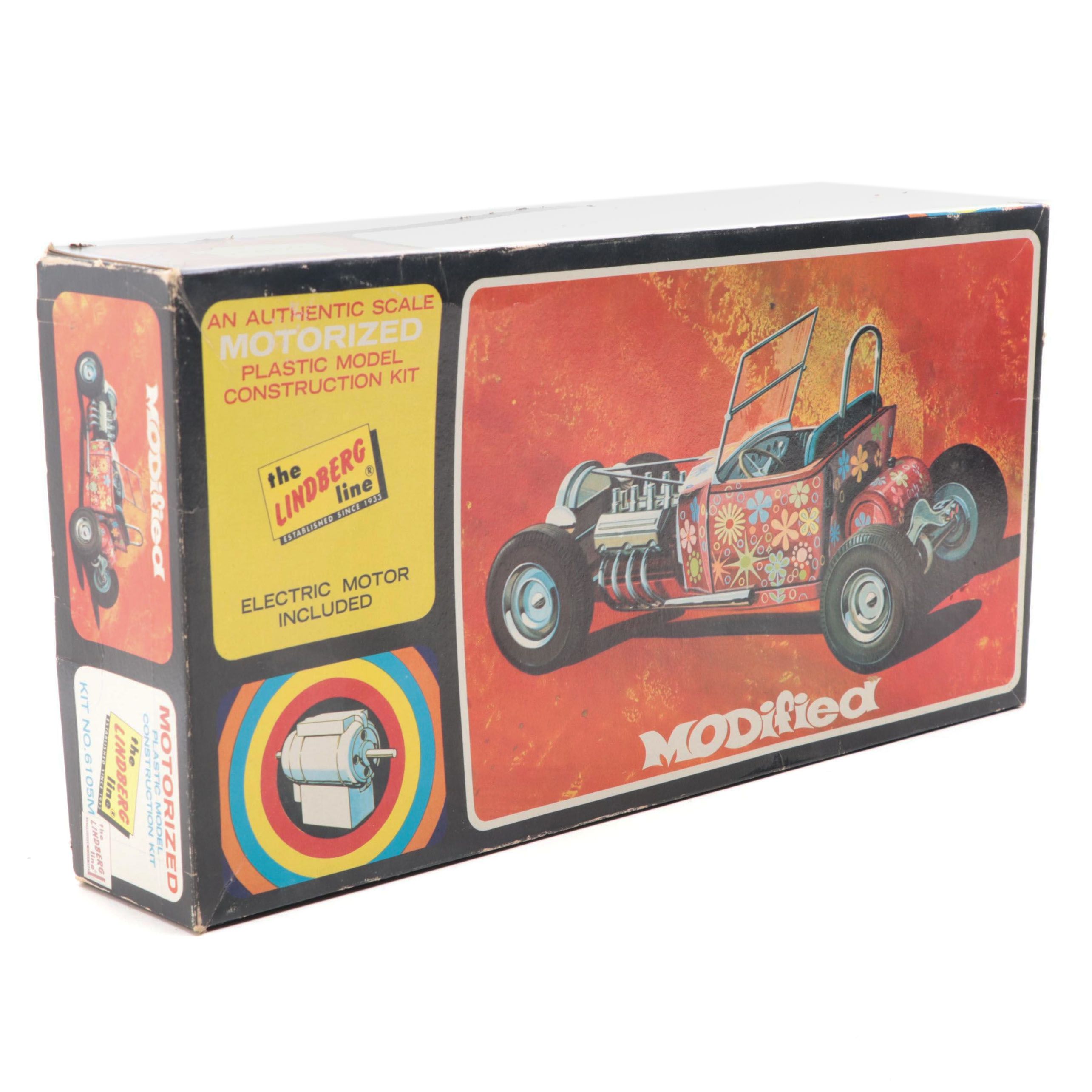 Lindberg Modified '29 Roadster Plastic Model Kit, 1969