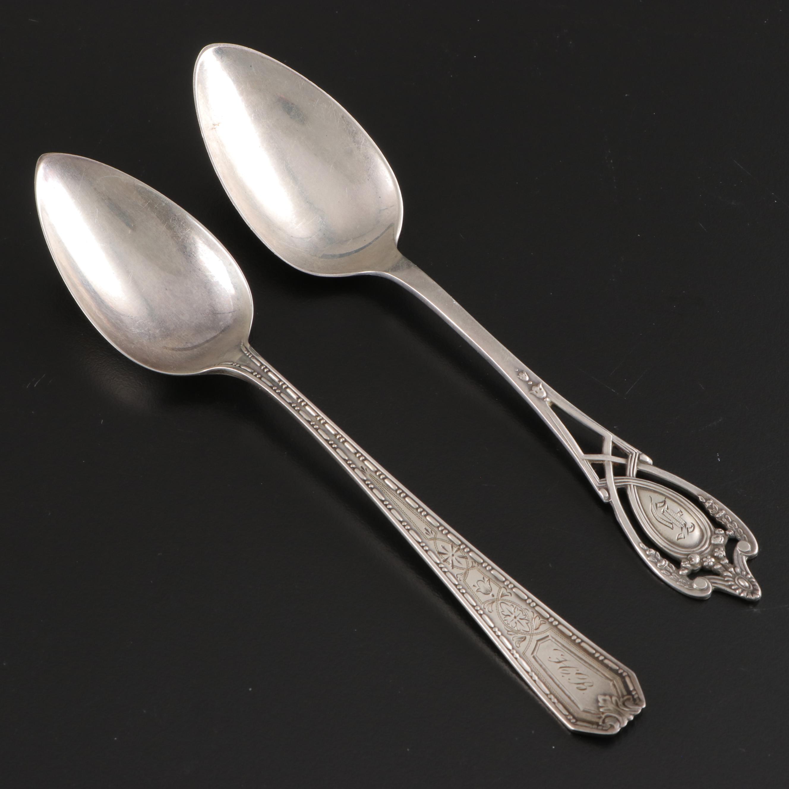 Charles M. Robbins Co., Alvin and Other Sterling Silver Souvenir Spoons