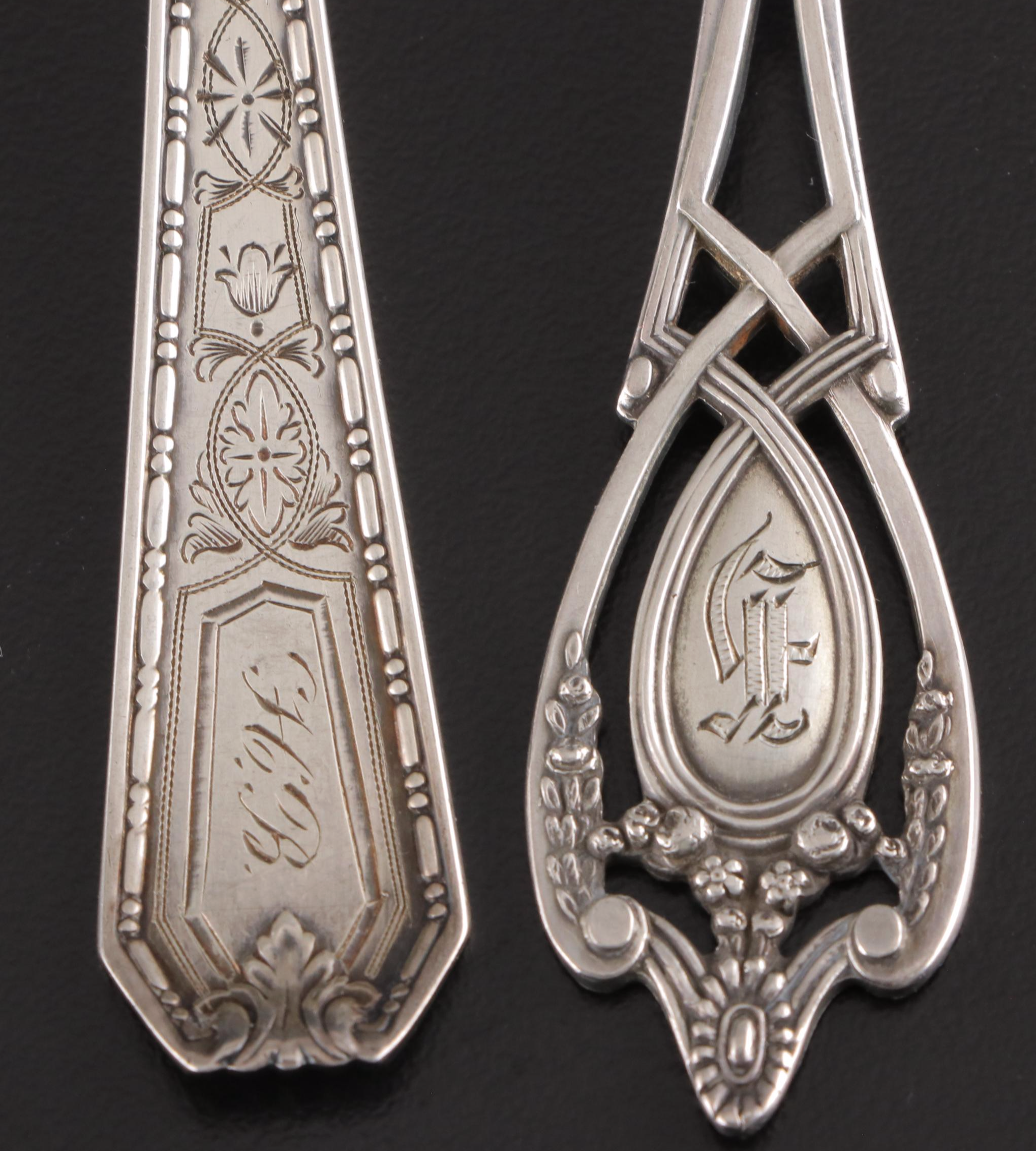 Charles M. Robbins Co., Alvin and Other Sterling Silver Souvenir Spoons